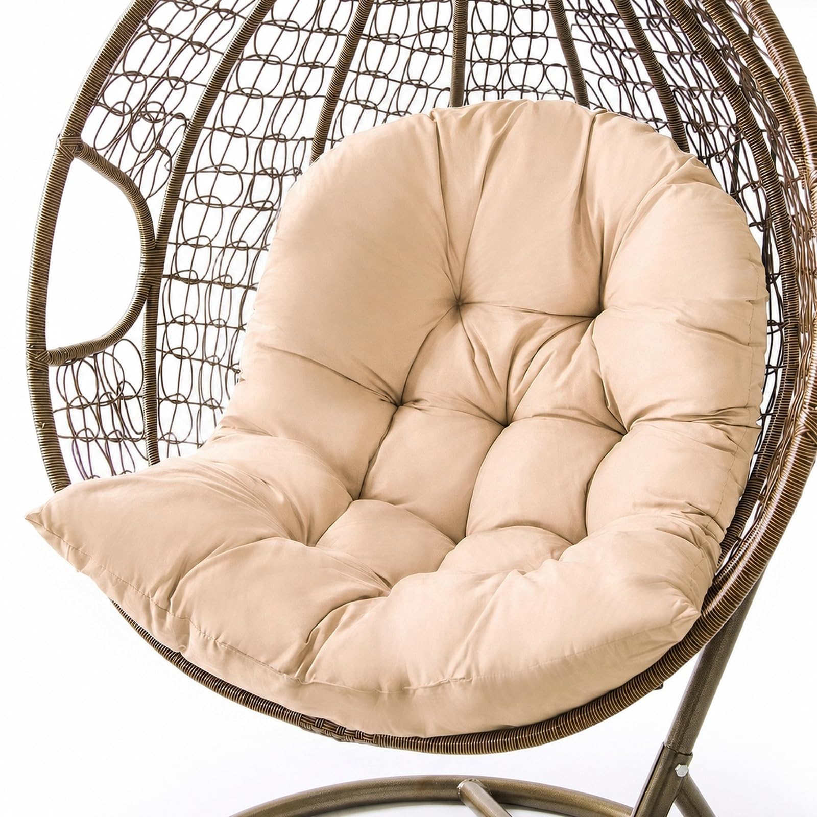 Coussin de fauteuil suspendu d'extérieur 80 x 120 cm – Coussin de rechange épais pour fauteuil suspendu, balançoire et chaise à œufs, coussin doux pour chaise à bascule, chaise de jardin