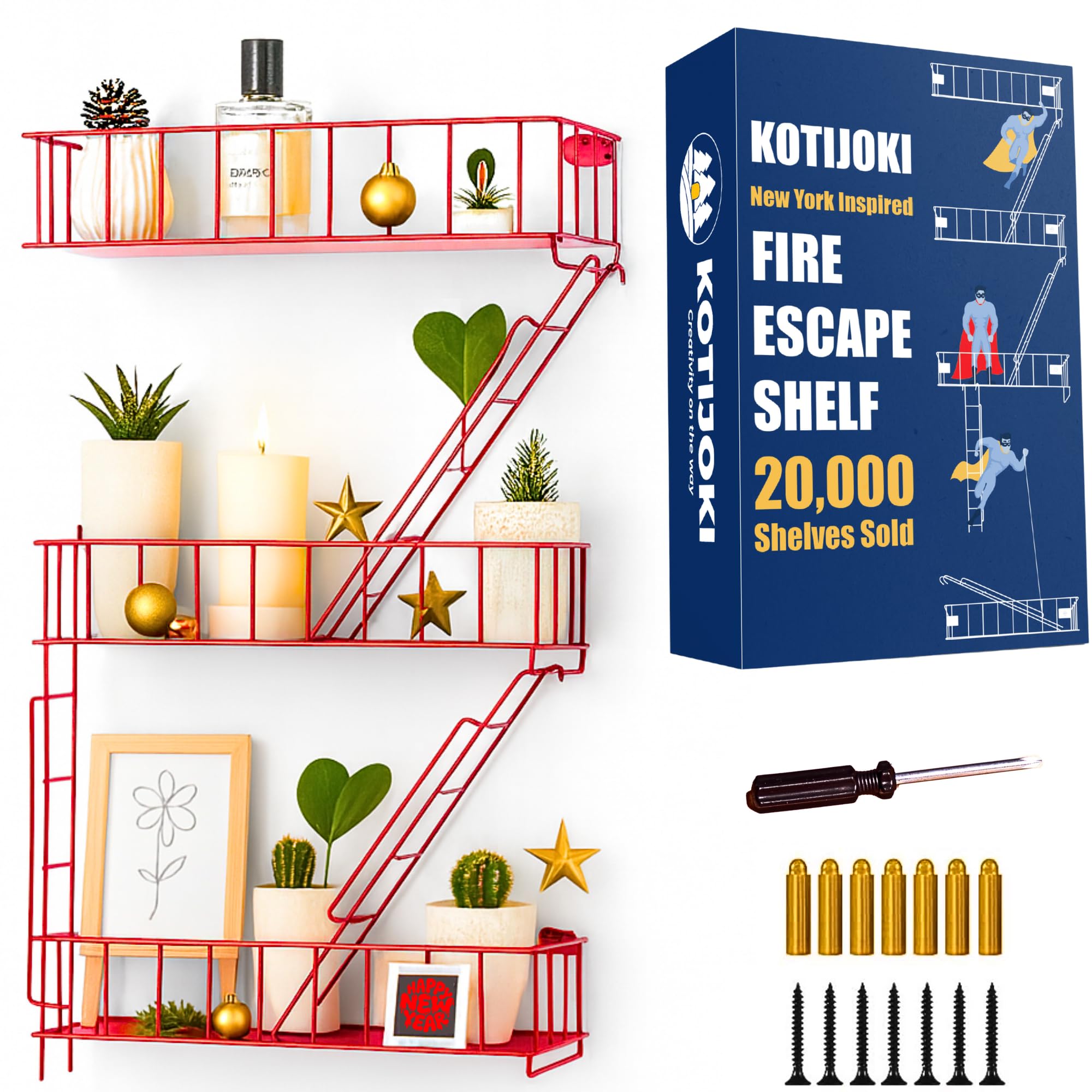 KOTIJOKI Fire Escape Wall Shelf