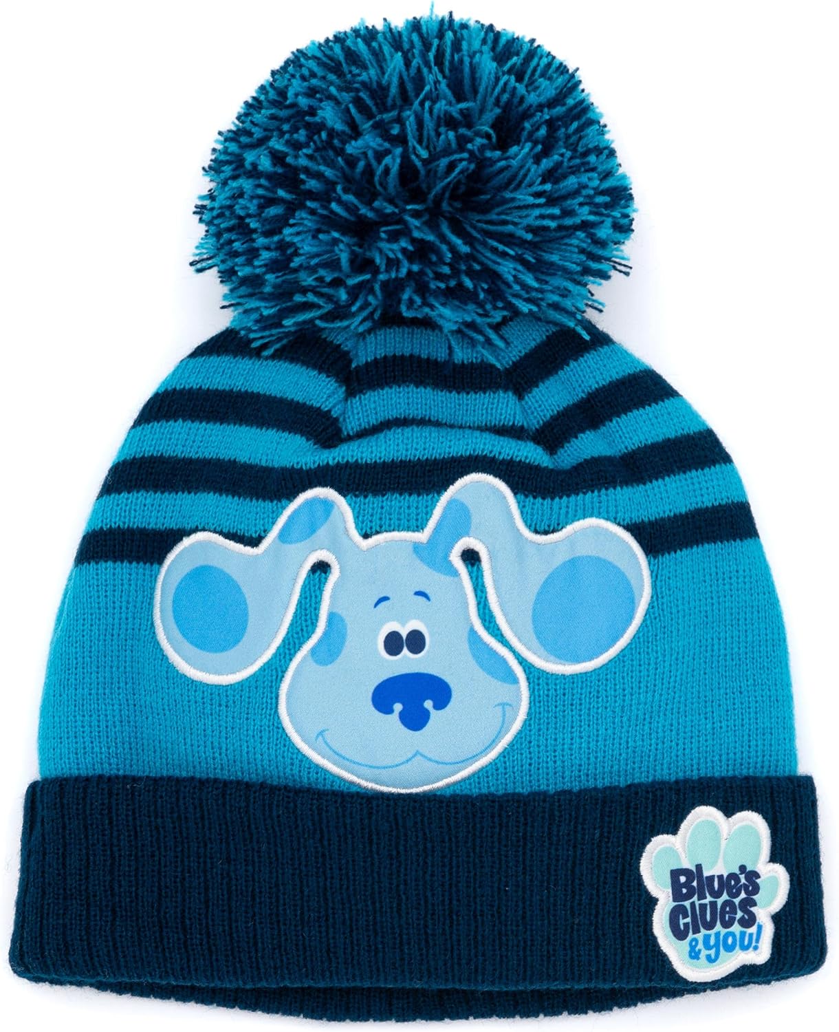 Blue’s Clues And You Hat And Mittens Set Kids | Children Toddlers Boys Girls Blue Puppy Winter Beanie Gloves Winter Hat