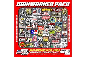 IRONWORKER 52 Hard Hat Stickers