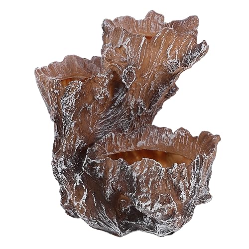 Yardwe Resin Simulation Tree Root Pot Bonsai Planter for Indoor
