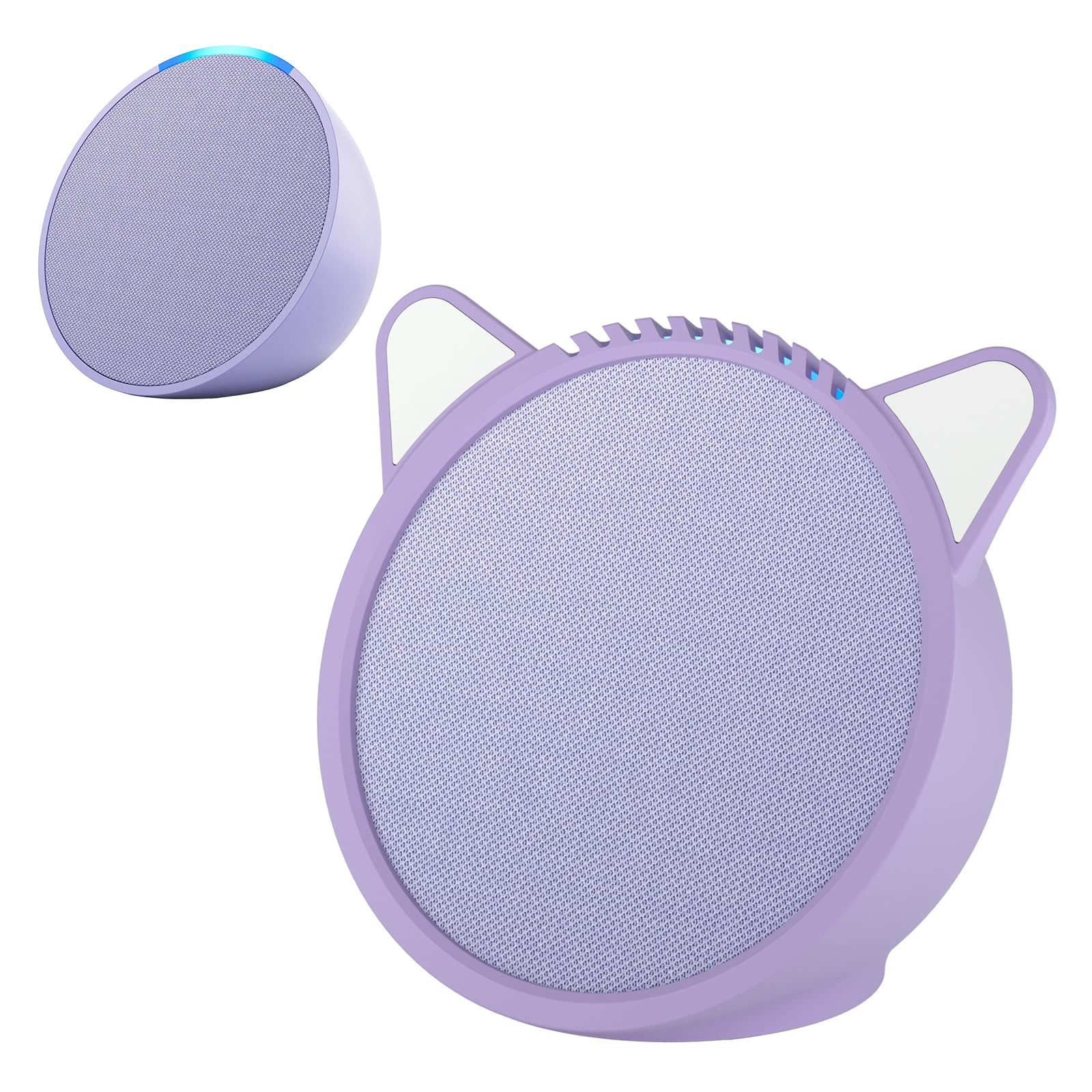 Liboer Silicone Cover for Ec/-ho P/-op Soft Waterproof Dustproof Portable Protective Case Compatible with Ec-h/o P-o/p Speaker Accessories (Purple)