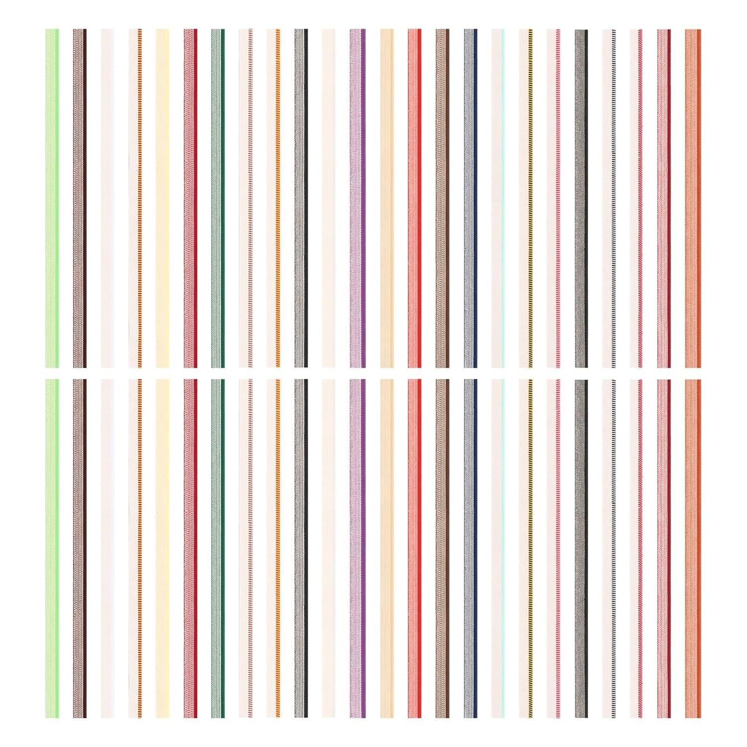 Sturdy 48Pcs Book Binding Headbands Endbands Headband Kit 11.8 Inch Cloth Art Supplies for Different Books(Color-24 Colors)