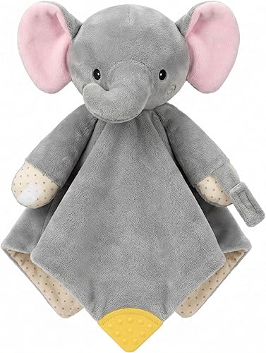 BEREST Elephant Baby Lovey - Chupete de dormir recargable con 10 ruidos blancos (latido de corazón, canción de cuna) y sensor de llanto,