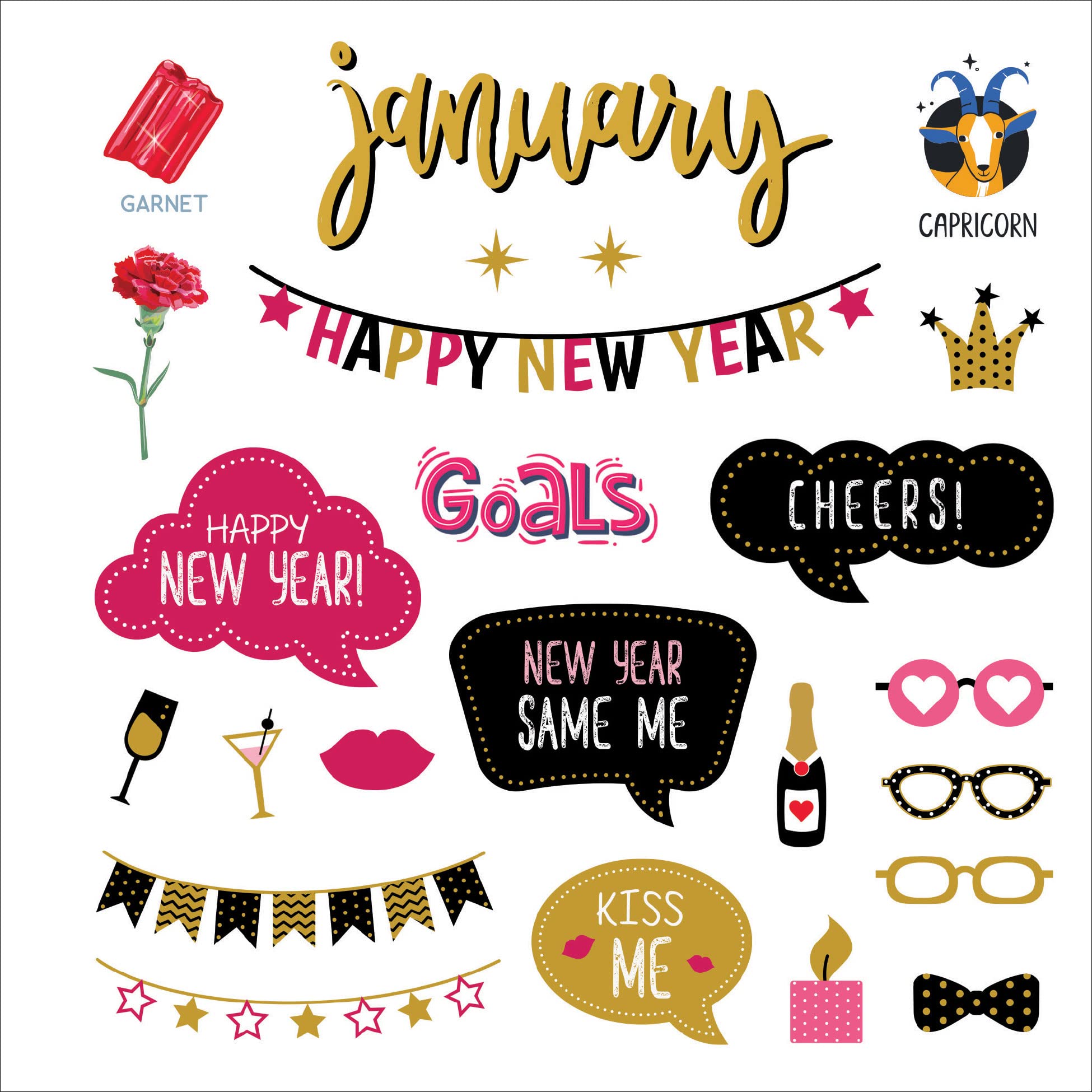 A Year in Stickers: Fun Pictures and Words to Highlight Celebrations