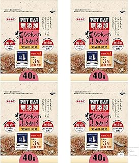 【まとめ買い】 猫ちゃんのふりかけ 無添加 秋元 かつおといわし 40g 4個入り キャットフード