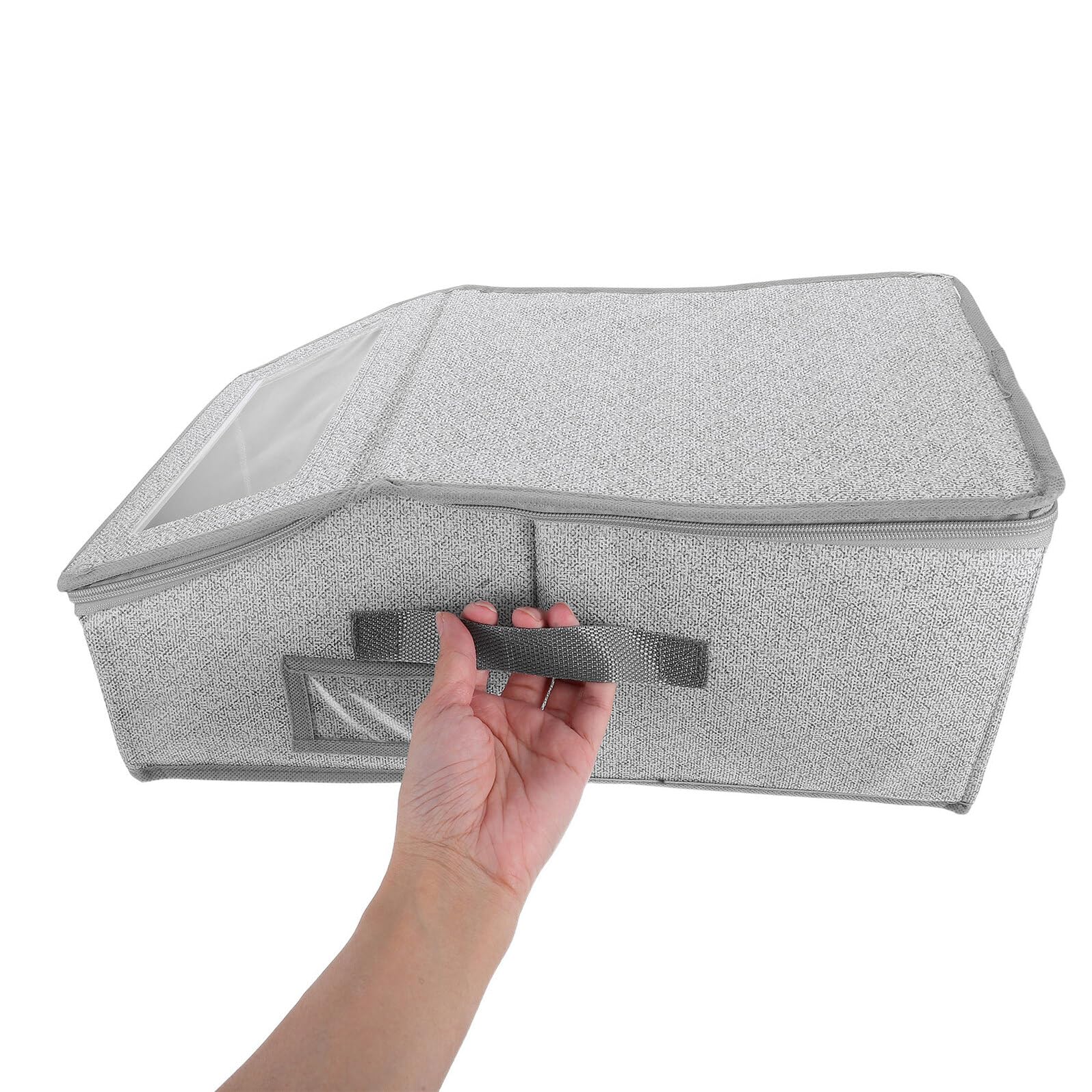 Cajas para Guardar Sombreros de Béisbol Plegables Gris 2 Unidades Organizador Portátil de Gran Capacidad para Armario Protector Estable contra Deformación Estuche de Viaje
