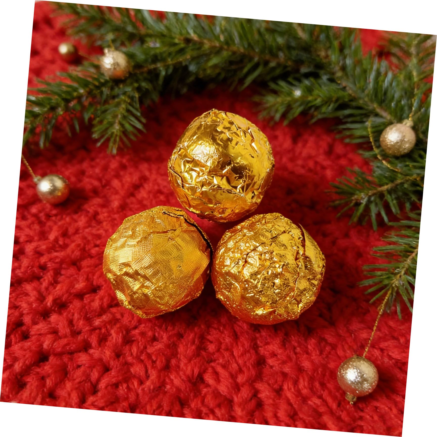 500stücke Aluminiumfolie Goldfolie Geschenkpapier Verpackungsfolie Für Süßigkeiten Und Pralinen Für Partys Und Besondere Anlässe