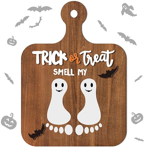 Beeveer Halloween Trick or Treat Baby's First DIY Footprint Art