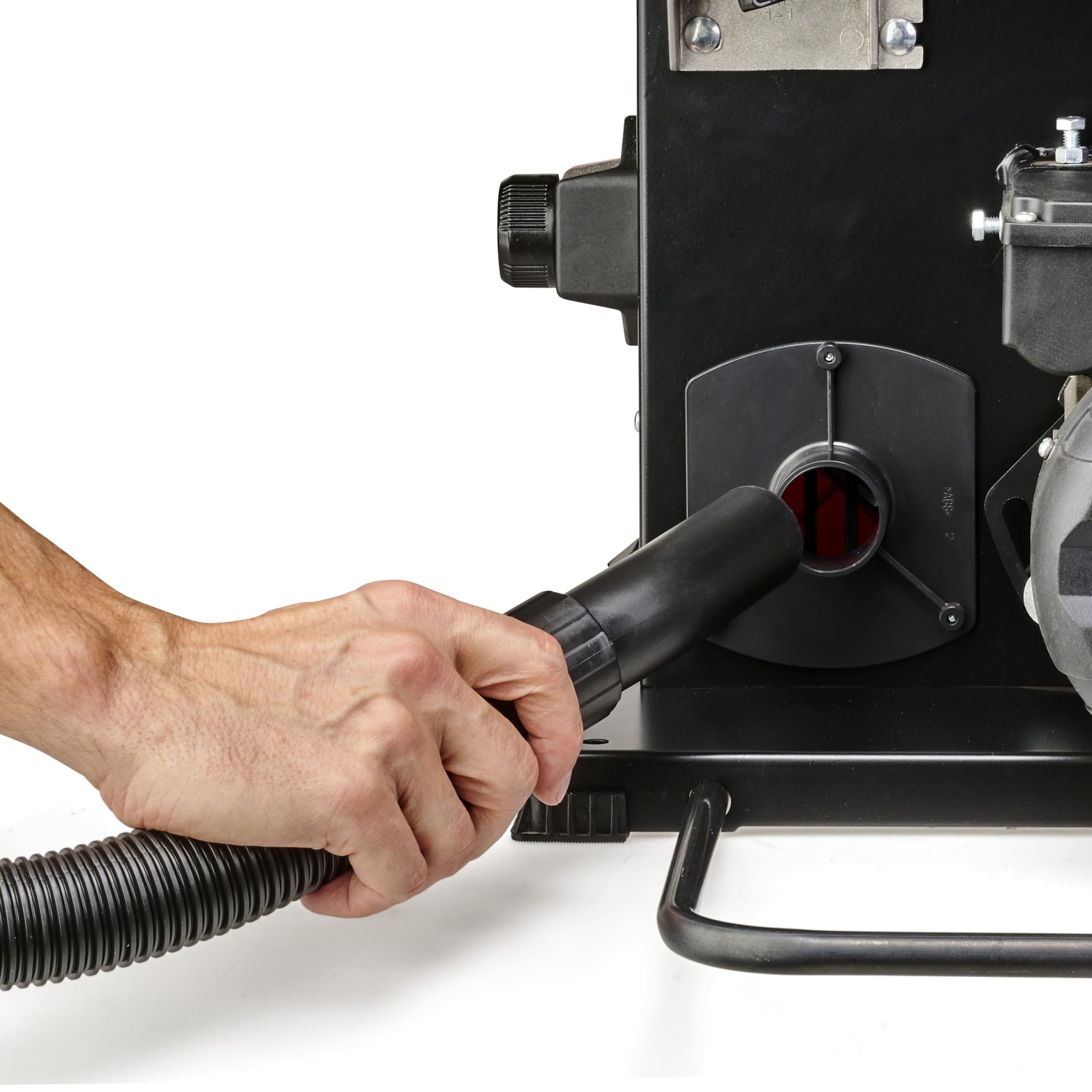 Einhell Scie à ruban TC-SB 245 L (400 W, vitesse max. 726 m/min, largeur de passage 245 mm, hauteur de coupe max. 101 mm, table inclinable, butée parallèle et butée d’angle, raccord pour aspirateur)