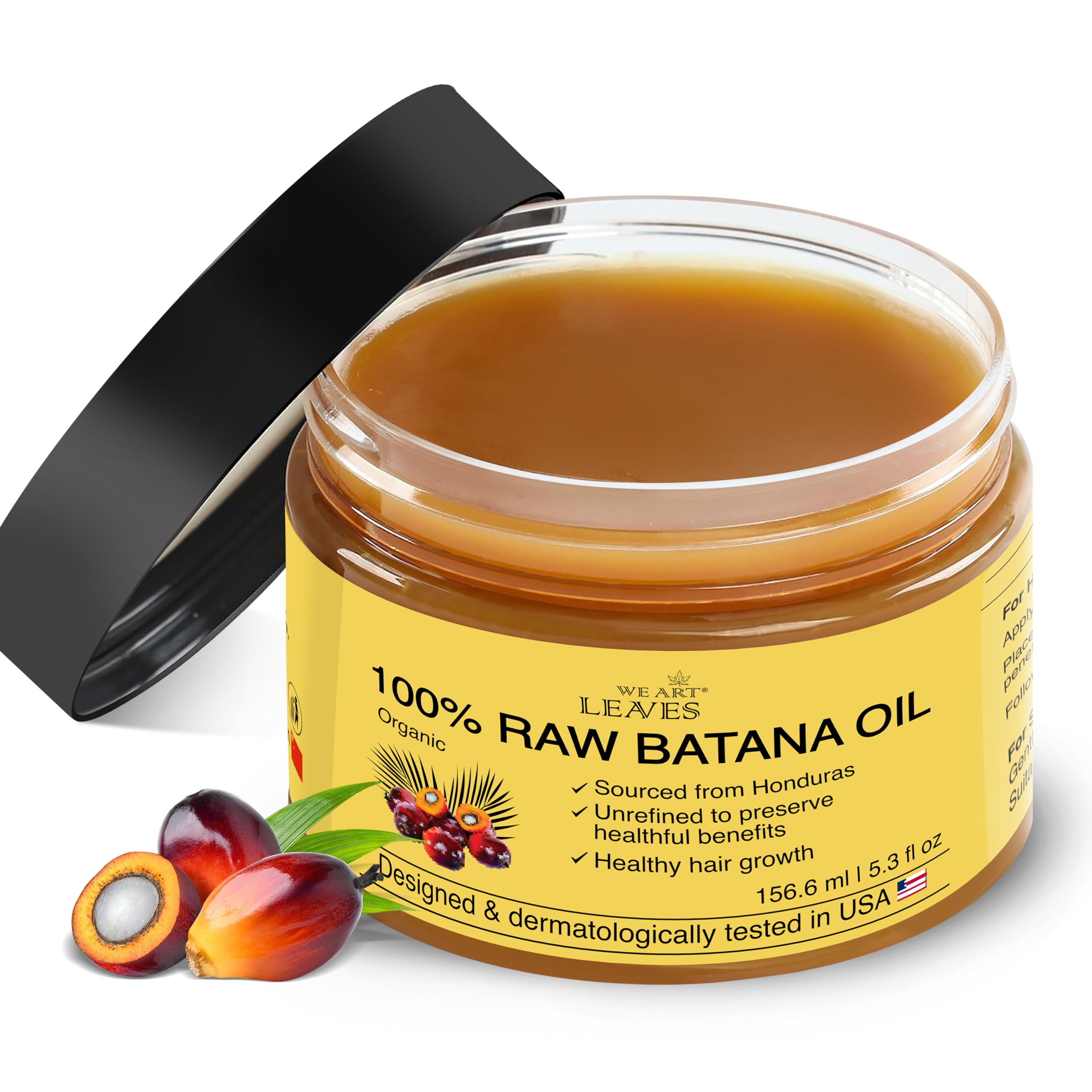 156 ml Huile de batana du Honduras - Huile 100% naturelle pour tous les cheveux et le cuir chevelu - Répare les cheveux abîmés - Croissance et brillance pour hommes et femmes