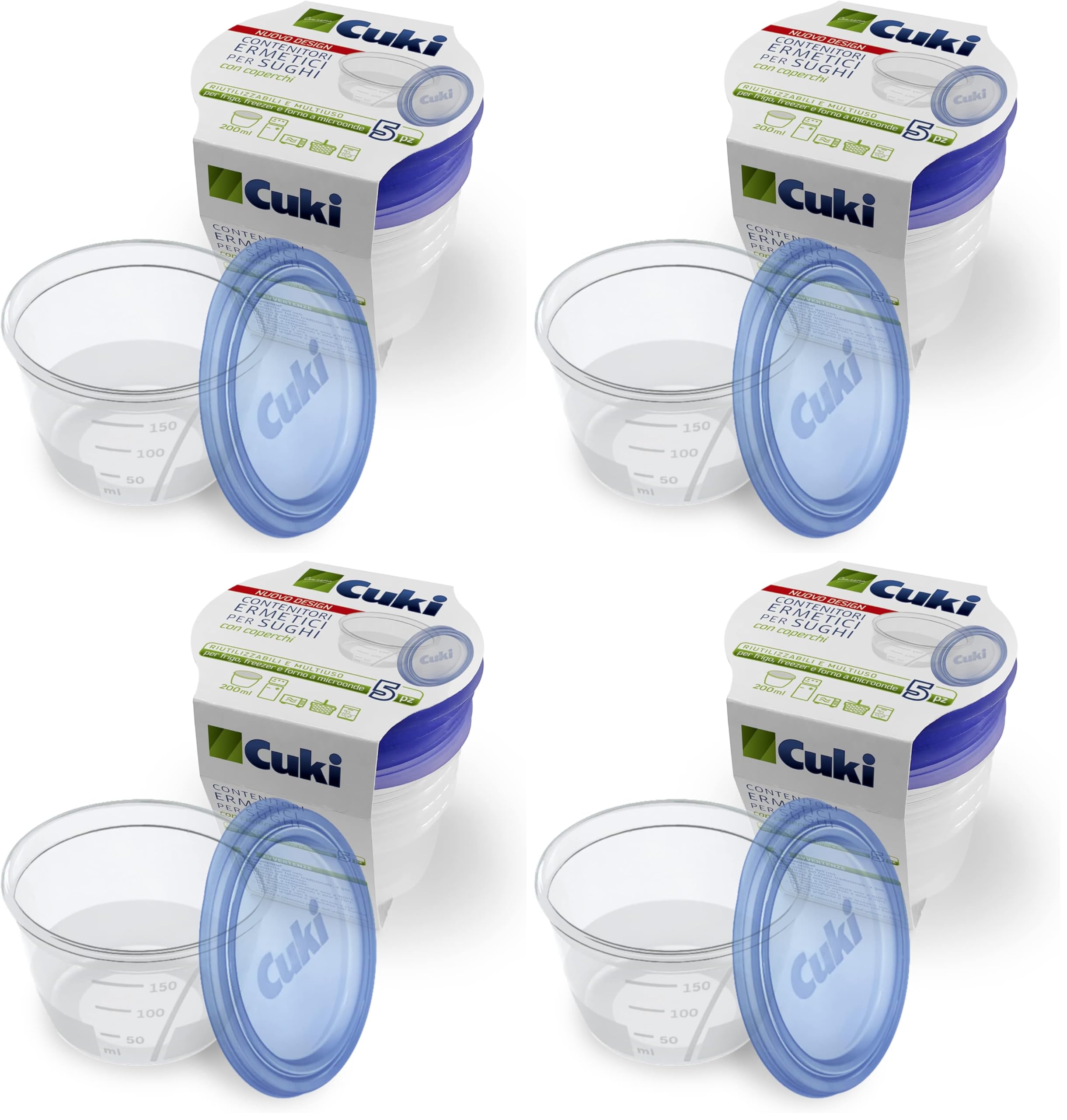 Contenants hermétiques anti fuite pour sauces Cuki zéro gaspillage