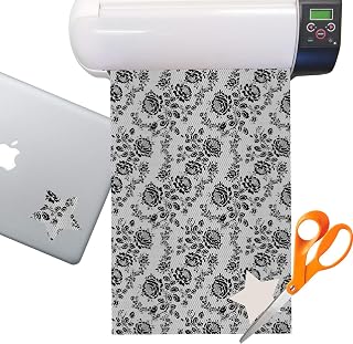Black Lace Sticker Vinyl Sheet (Permanent)