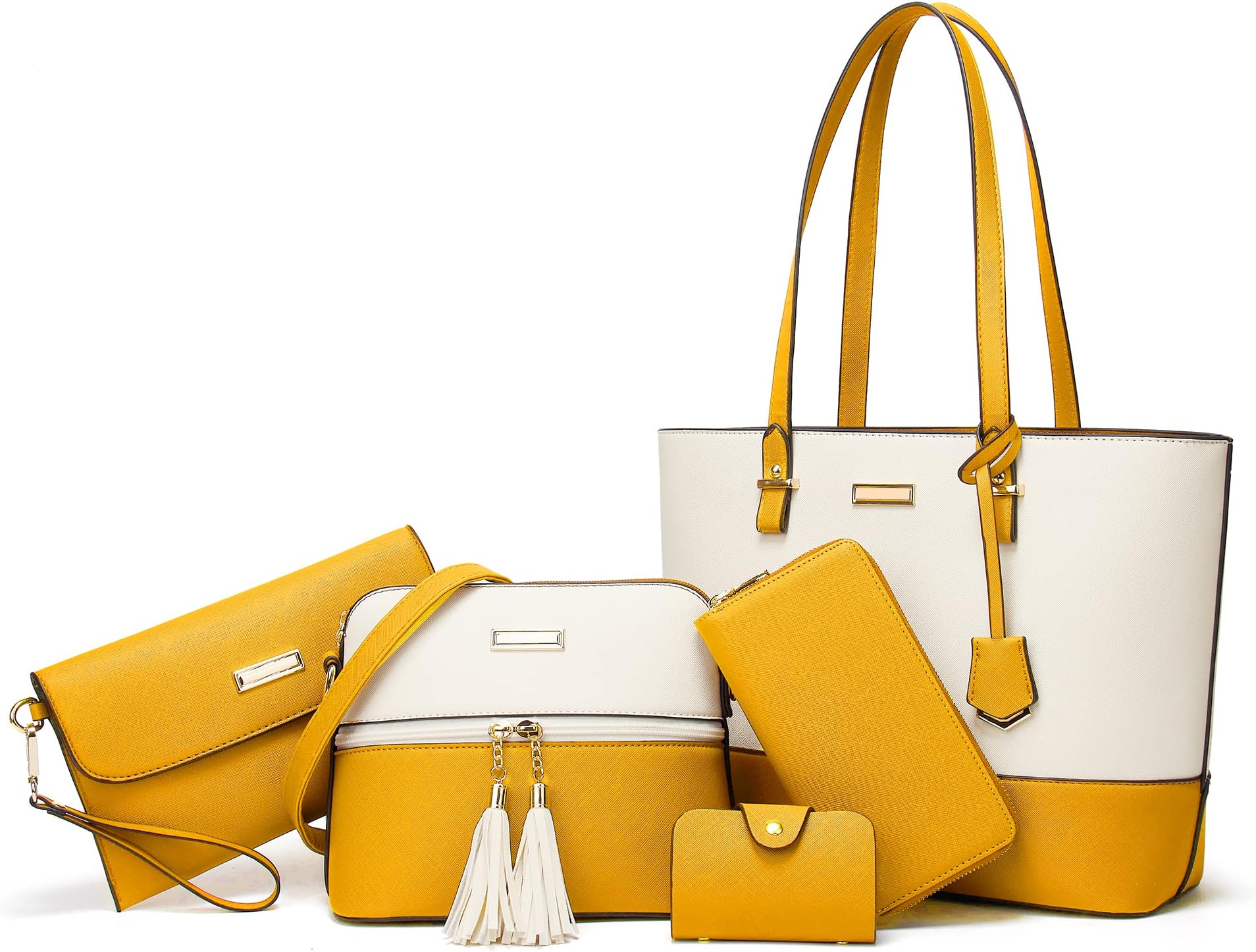 YNIQUE Satchel Purses and Handbags for Women Shoulder Tote Bags Wallets