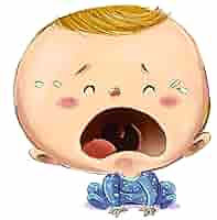 K*様 Original paint T crying baby DAN BABY GIRL CRYING ORIGINAL OIL ON CANVAS PAINTING