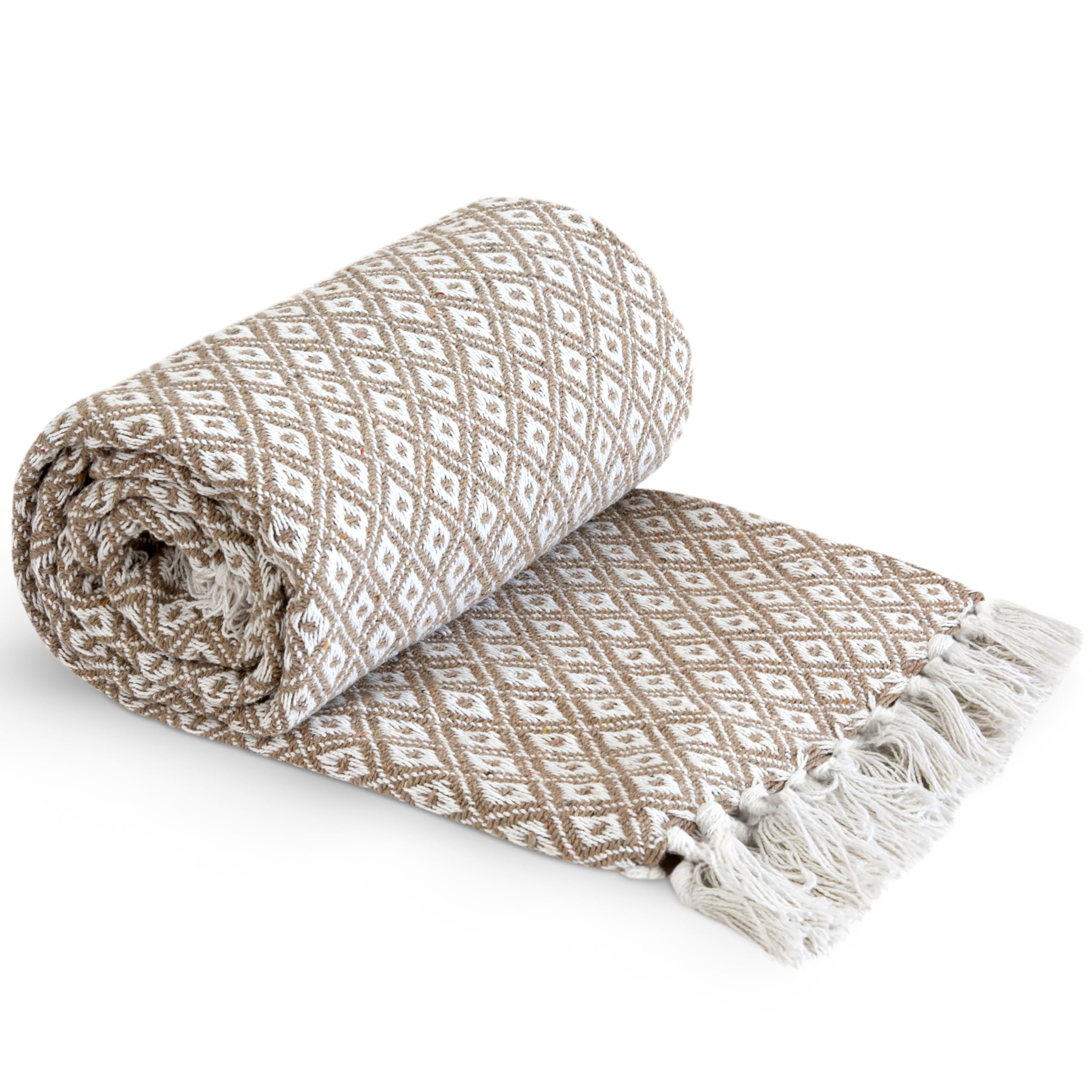 Emma Barclay Casablanca - Scandi Woven Recycled Cotton Chair Sofa Setee Bed Thro