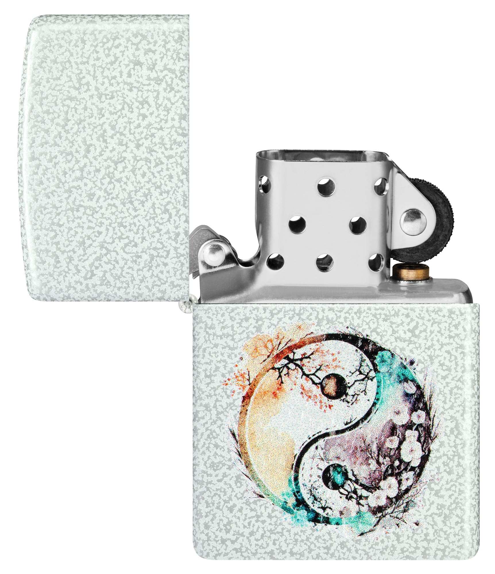 Zippo Accendino Yin Yang 46249 Collezionabile Unisex Bianco Uni