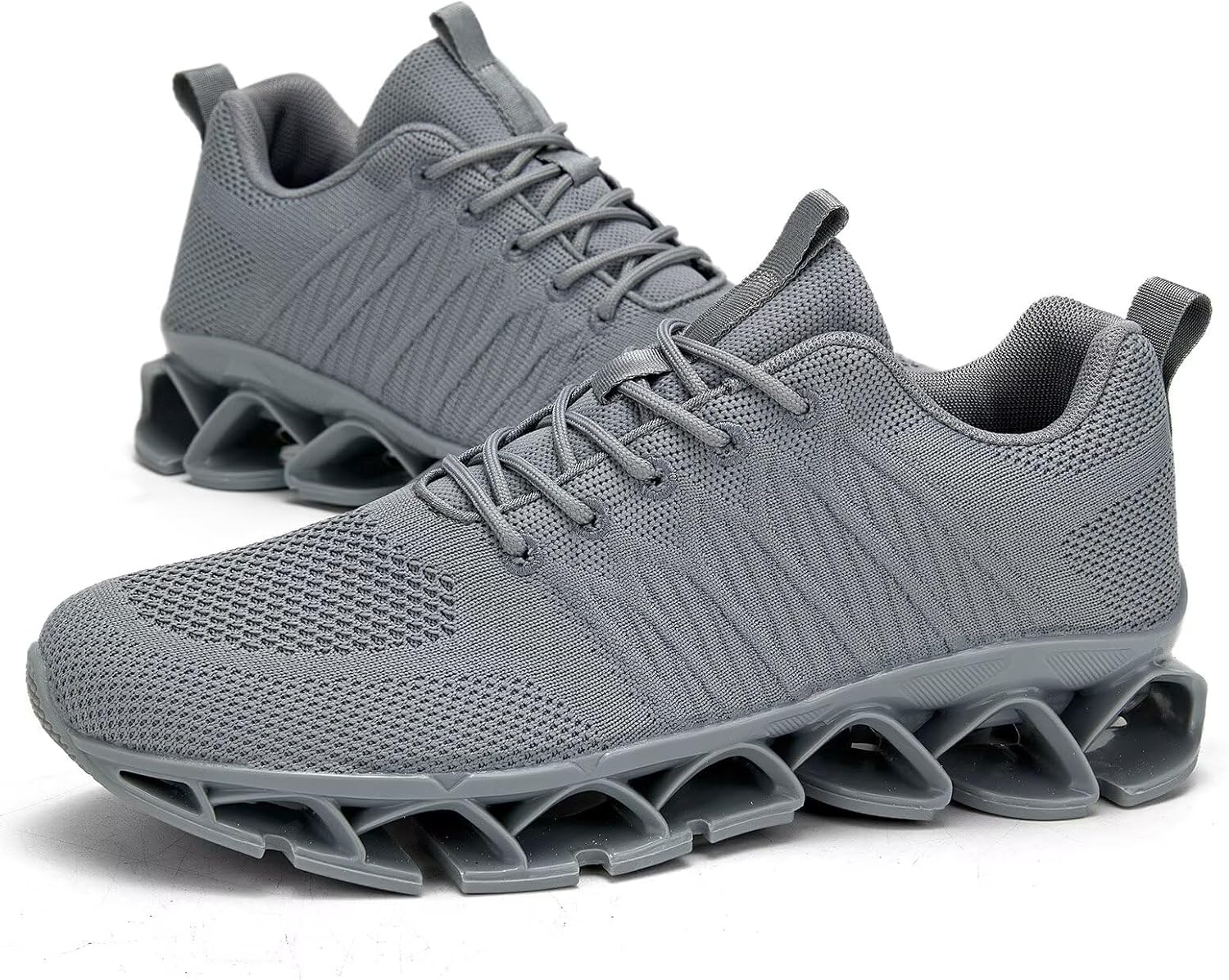 Mens Running Walking Shoes Lace-up Blade Tennis Casual Fashion Sneakers Comfort Non Slip Work Sport Athletic Trainers - Image 7