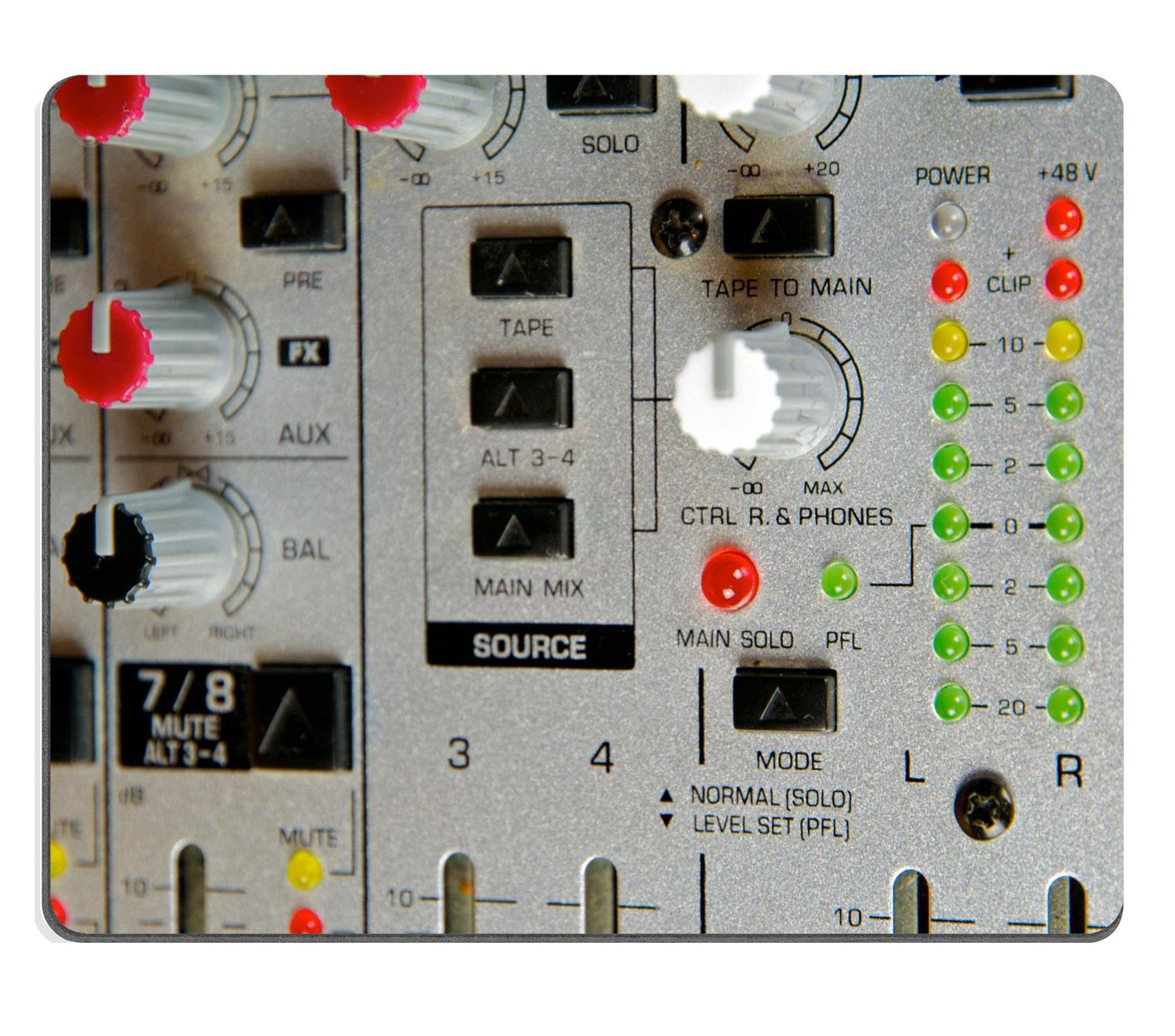 Mouse Pad Natural Rubber Mousepad Recording Studio live sound Close up of audio mixer Performance Music Photo 12429675