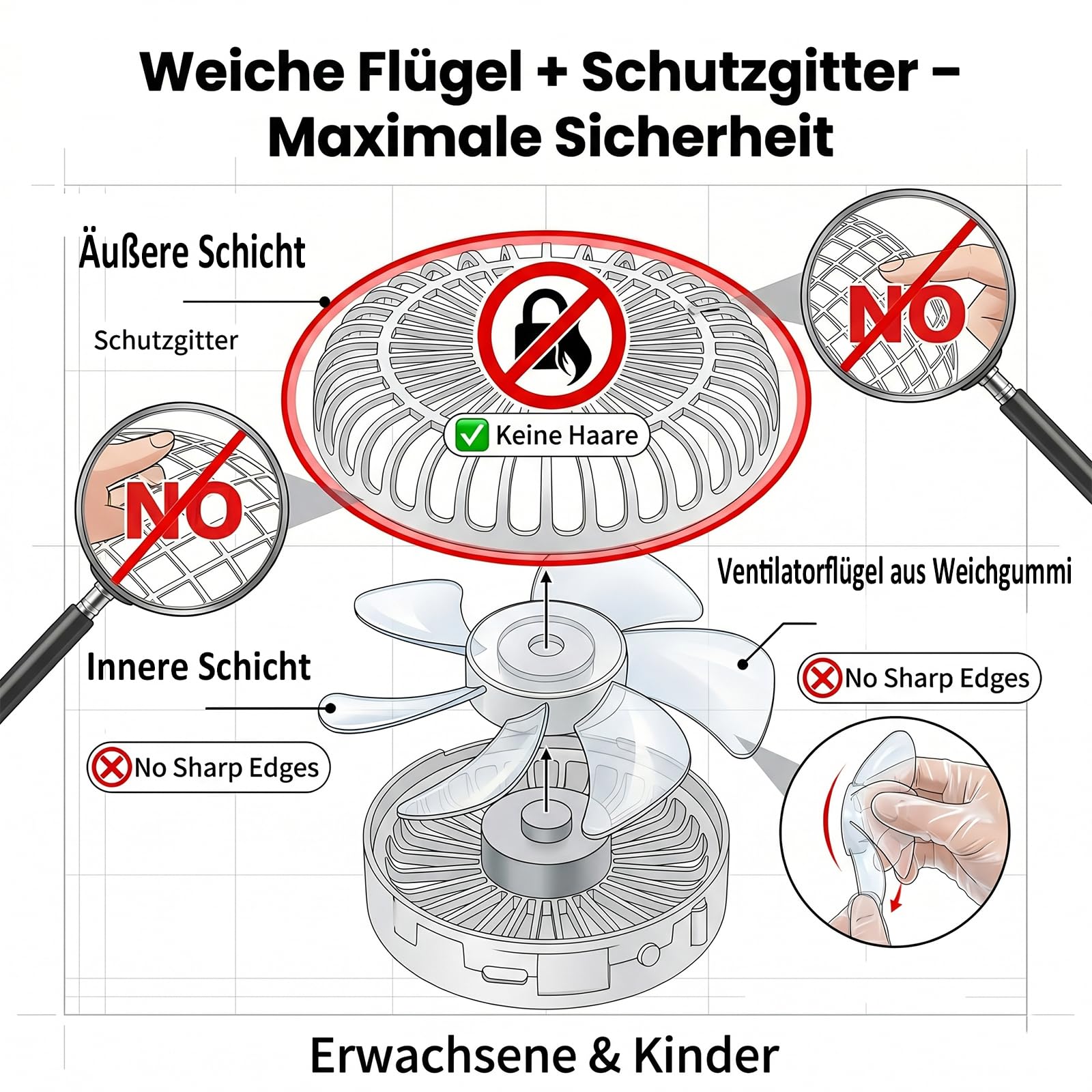Mütze mit Ventilator Solar, USB Wiederaufladbare Solarventilator Helmschirm, Verstellbar Schirmmütze Sonnenhut für Outdoor Camping Radfahren Angeln