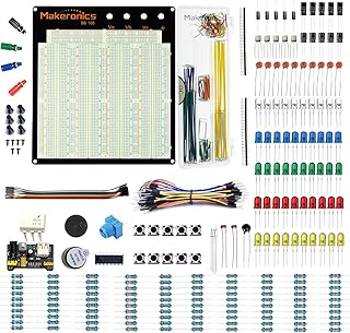 Electronics Fun Kit with 3220 Solderless Breadboard| Power Supply Module| Precision Potentiometer |140 pcs U-Shape Jumpers|65 pcs Wires and more for Prototyping Circuit/Arduino/Raspberry Pi