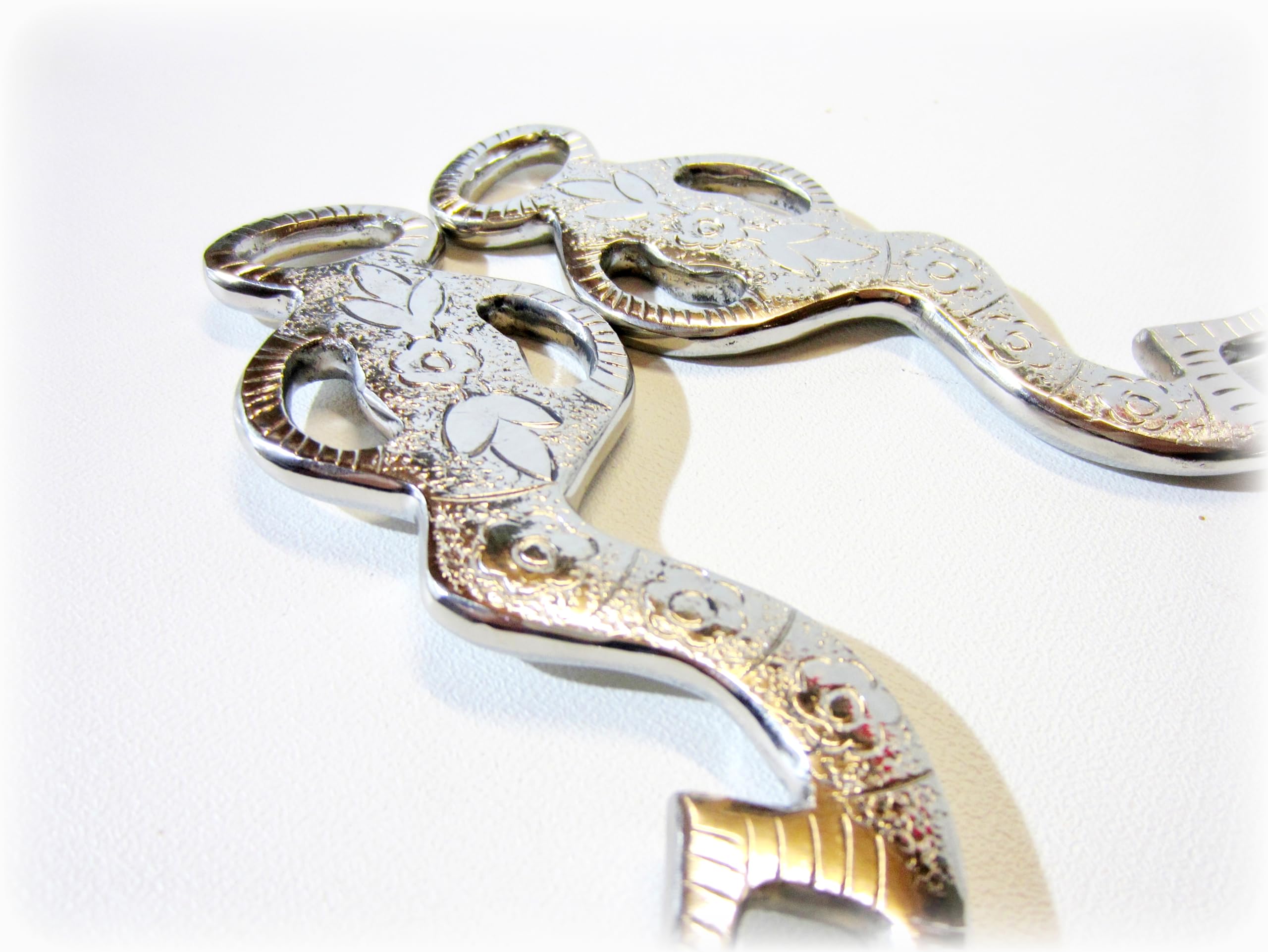 Barocke-Akademische Hackamore Silber oder Gold-Messingfarbig verziert
