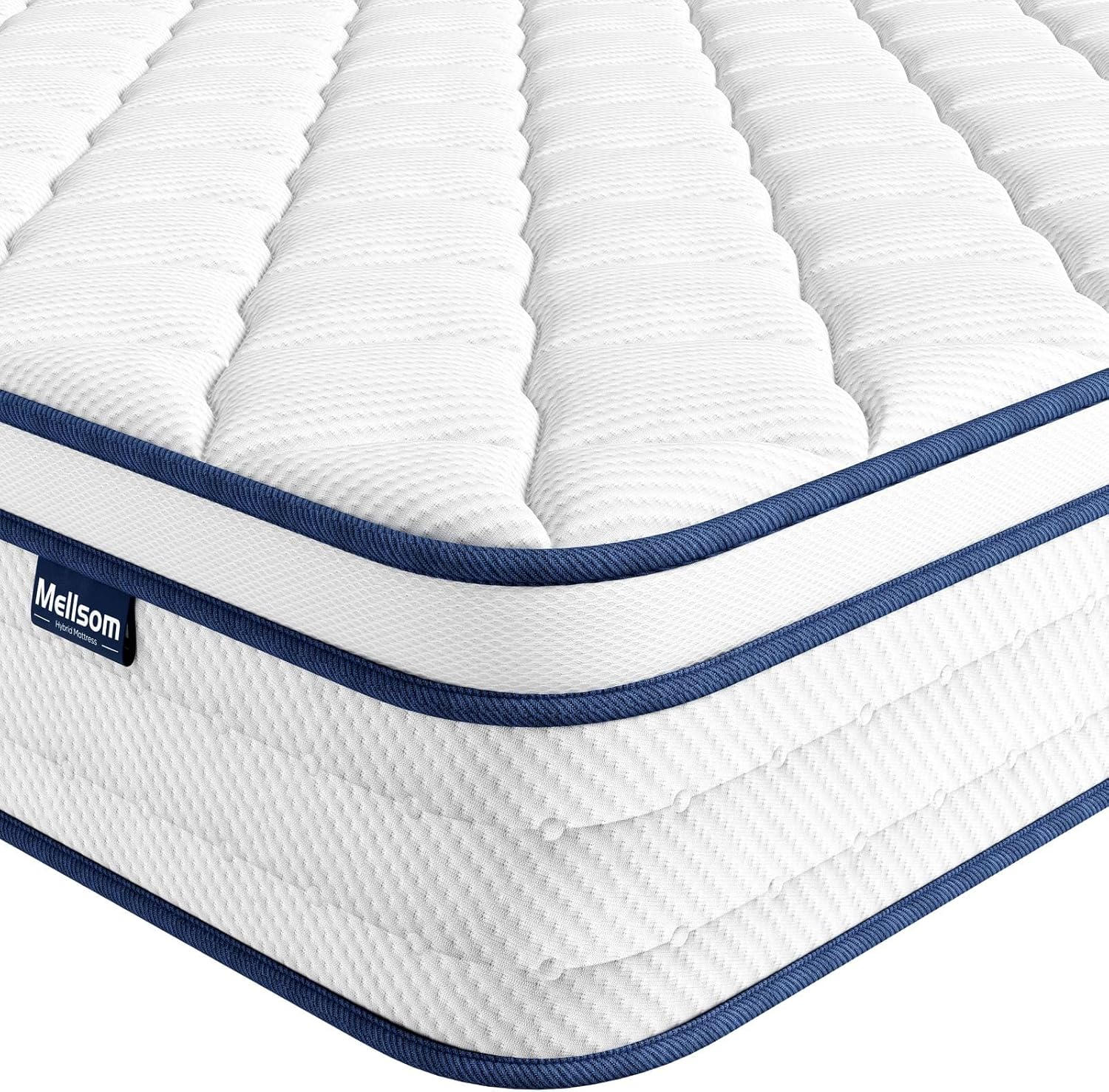 Double Mattress 4FT6, Memory Foam and 7-Zone Pocket Spring Orthopedic Hybrid Double Size Mattress In a Box, Medium Firm Feel for Pressure & Back Pain Relief, 135x190x25cm