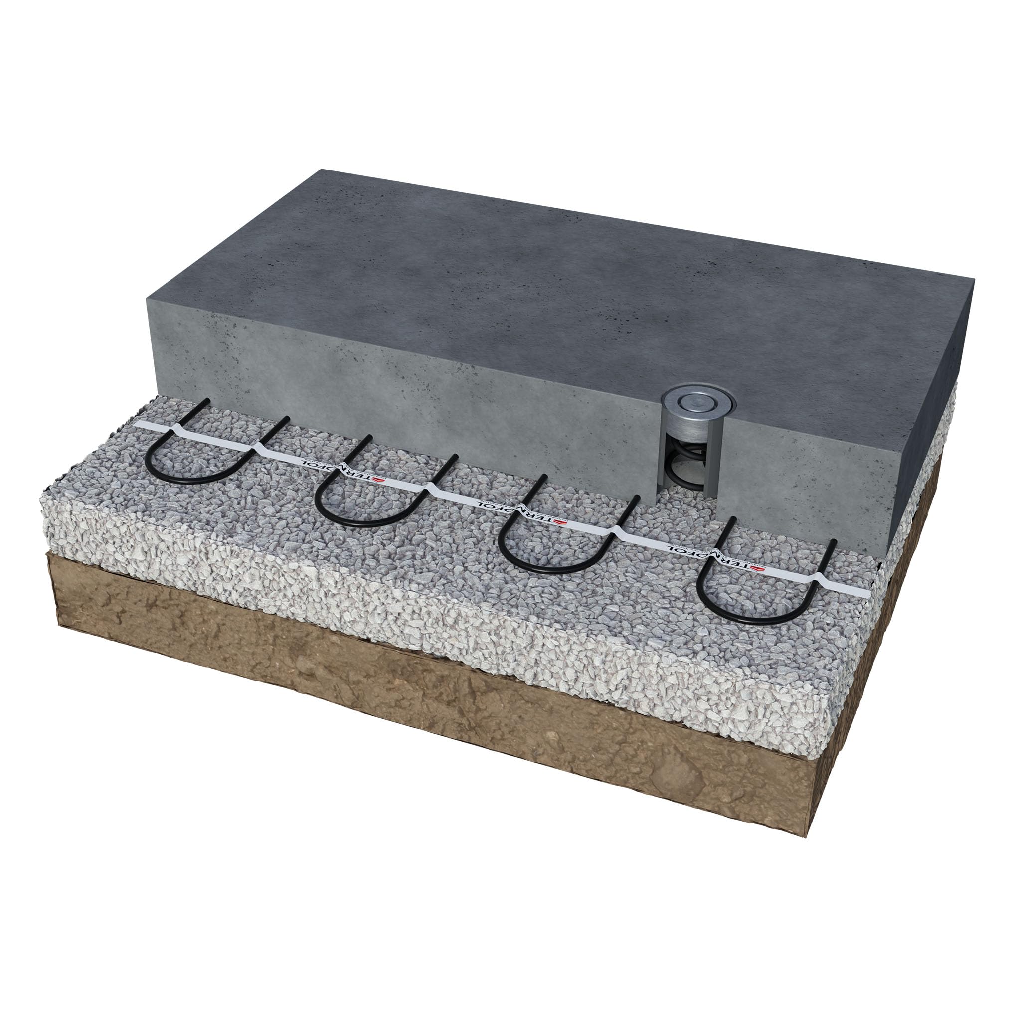 TERMOFOL Tappeto Riscaldante per Esterni - Pavimento Riscaldato Elettrico Terrazze e Vialetti - Sottotappeto Riscaldante per Sbrinamento e Rimozione della Neve - 20 m (3 000 W) Larghezza 50cm