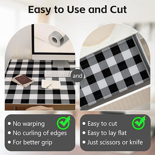 Miniatura 8 de Insigoo Revestimiento de estante de cajón para gabinete, protección antideslizante no adhesivo para alfombrilla de despensa de cocina, agarre