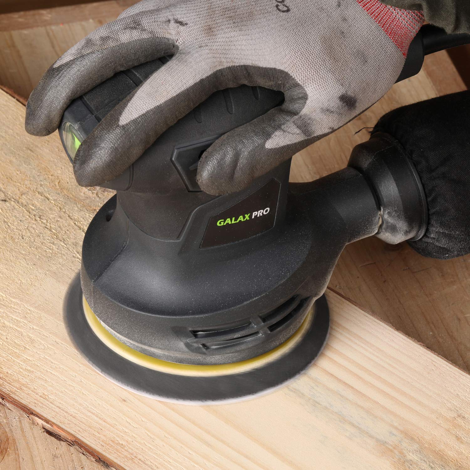 GALAX PRO 100pcs Sander Paper, 5 Inch 8 Holes with 60 80 100 120 150 180 240 320 400 600 Grit Sand Disc, Hook and Loop