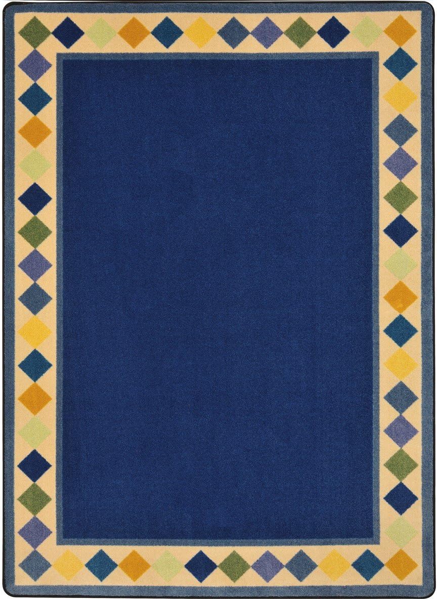 Joy Carpets Kid Essentials - Early Childhood Delightful Diamonds, 3'10" x 5'4", Multicolored