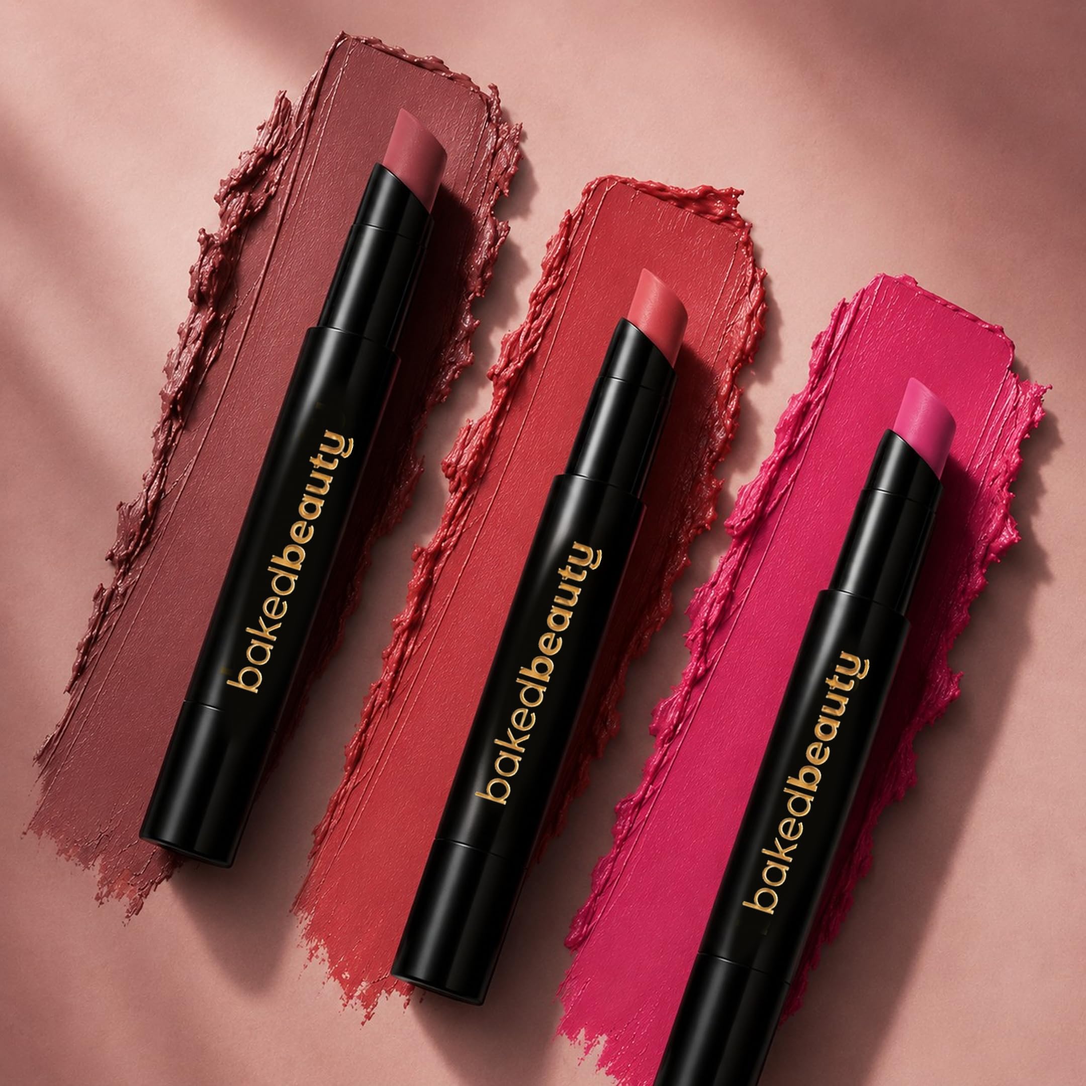 BAKED BEAUTY Lip Crayon | 2.5g | Midnight Kiss | Vibrant Red | Pack of 3 | Vitamin E | Shea Butter | Lightweight & Nourishing Formula | Long-Lasting & Smudge-Proof-image-10