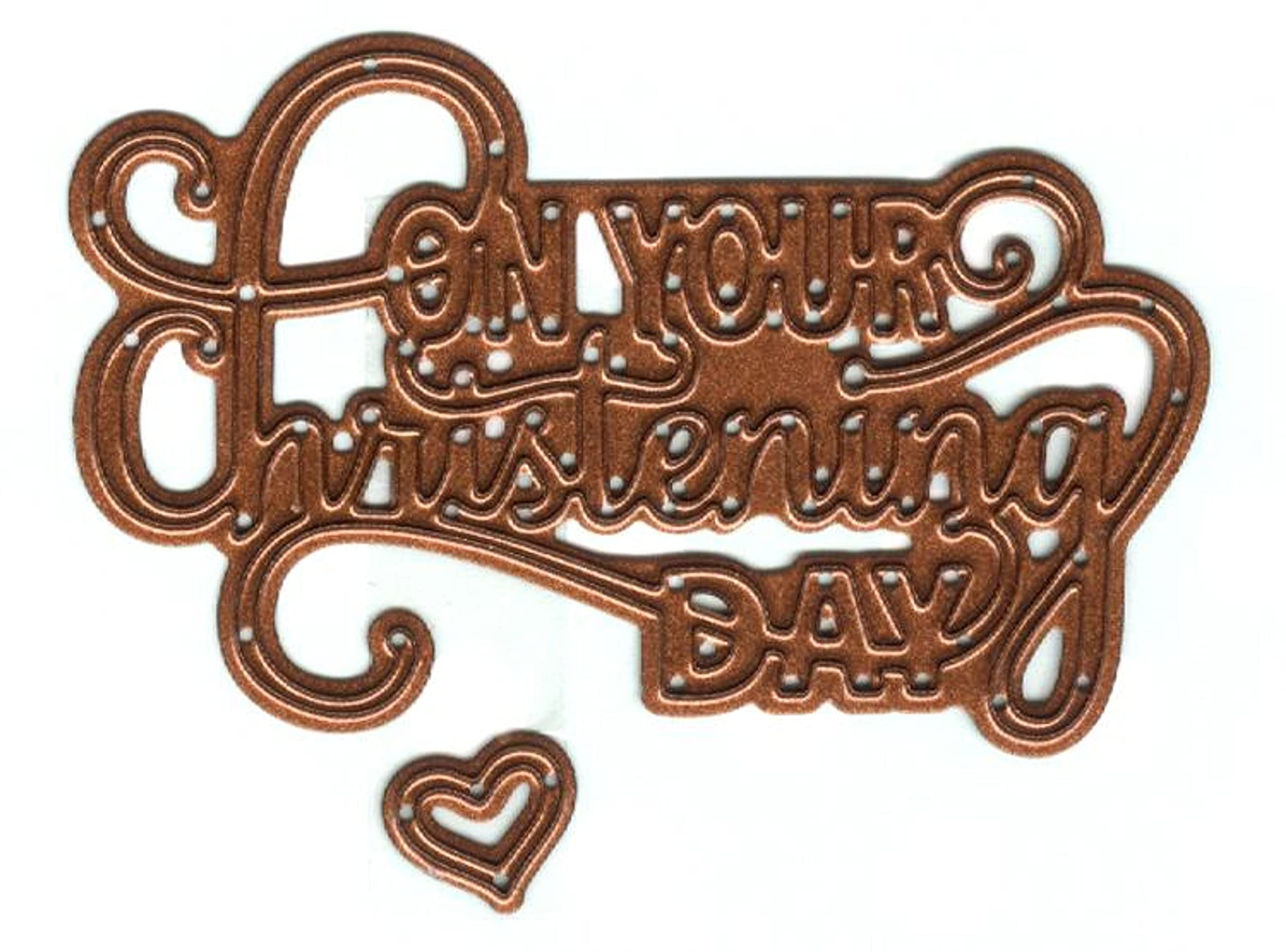 Sue Wilson Expressions Collection Christening Day Die, Metal, 4.4 x 7.2 cm, CED5427