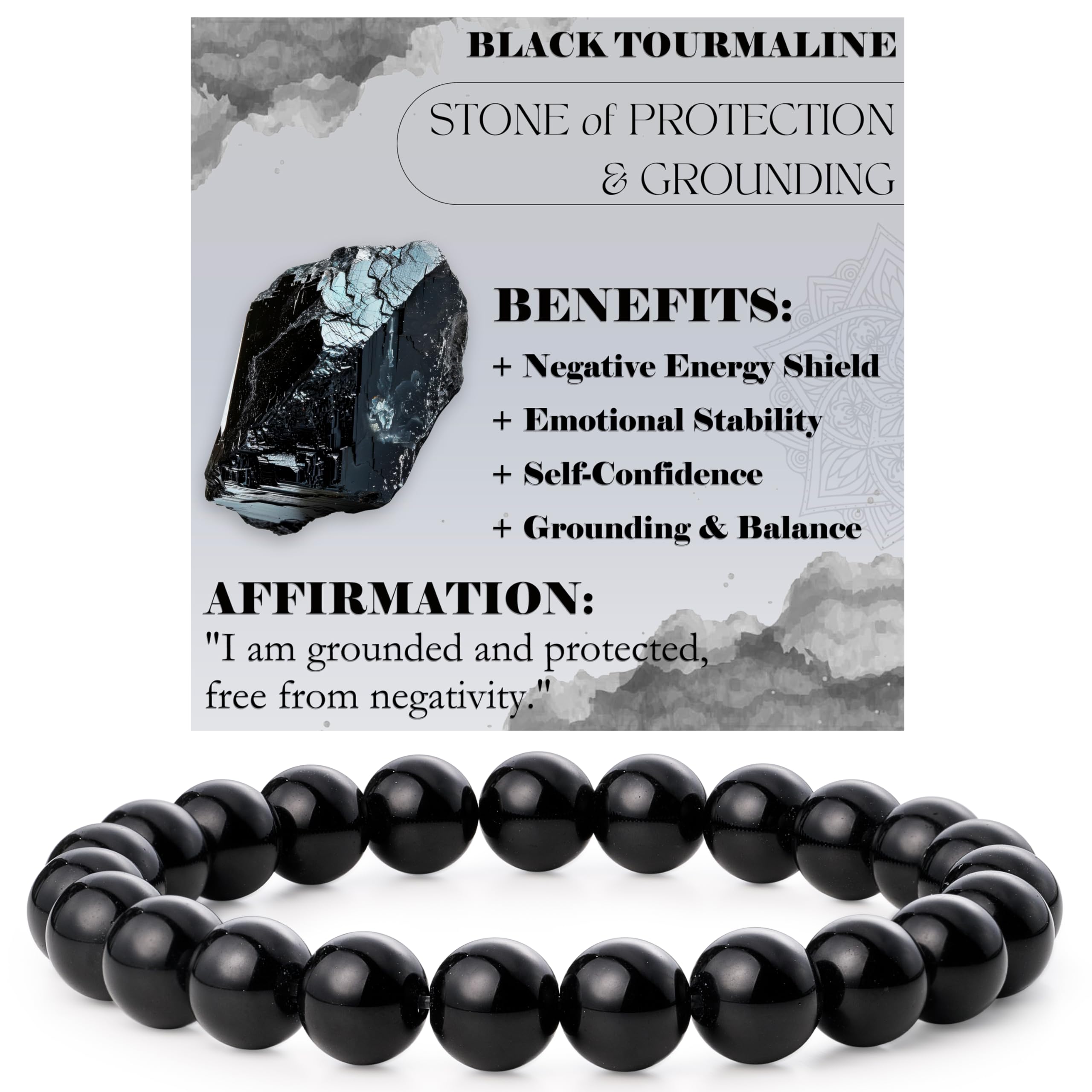 Bivei 8mm Beaded Bracelets for Women Handmade Semi Precious Natural Stone Stretch Elastic Jewelry Yoga Protection Gifts
