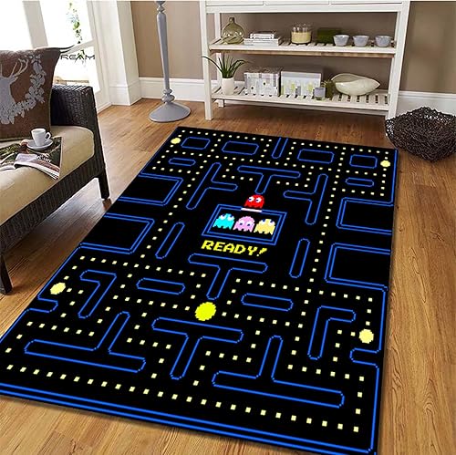 Alfombra lavable para sala de estar, cocina, 5 x 8 pies, alfombra para dormitorio, cubierta de suelo interior, alfombra estampada para niños, niñas,