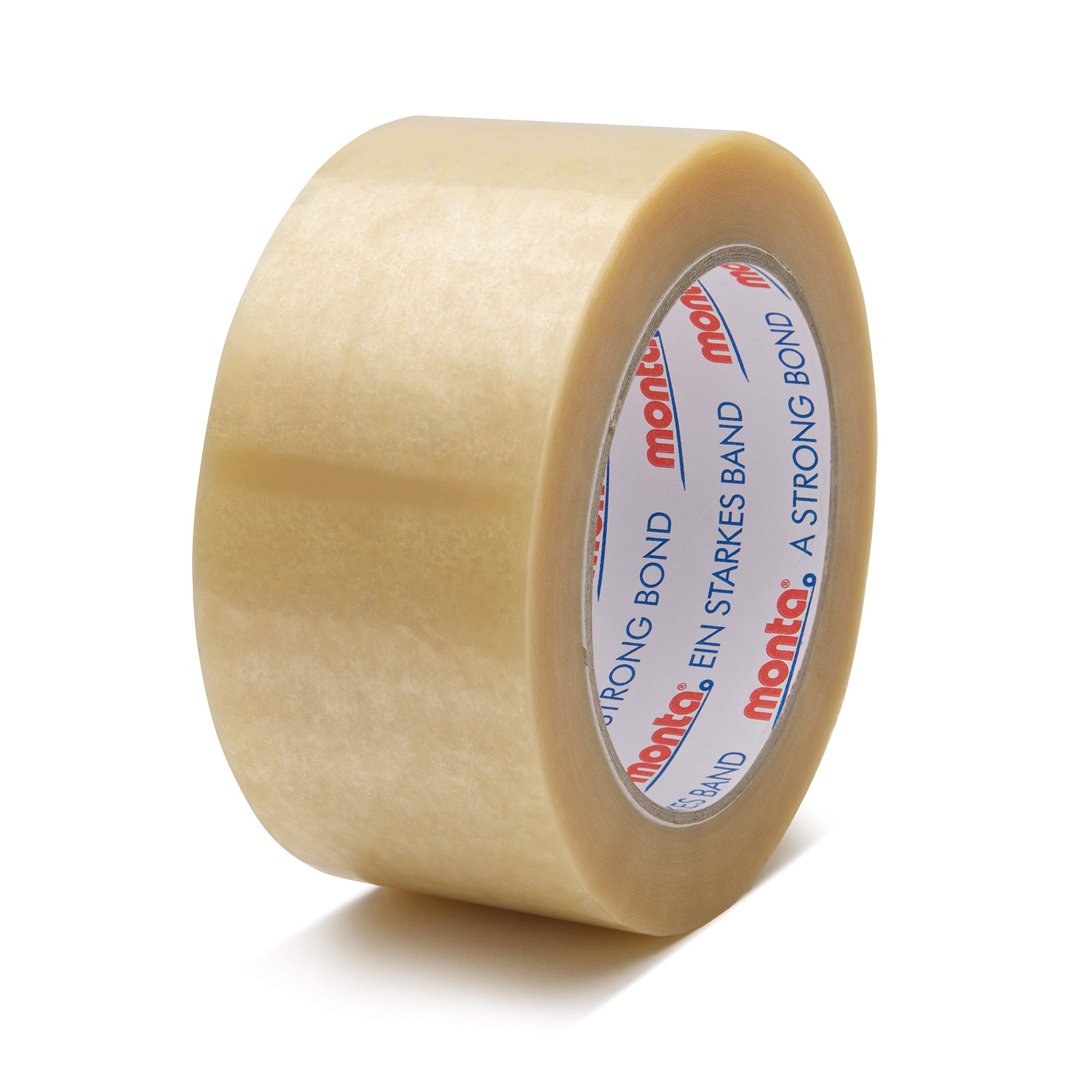 monta 36 Rollen 124 transparent 66m x 50mm PVC Klebeband mit Naturkautschukkleber