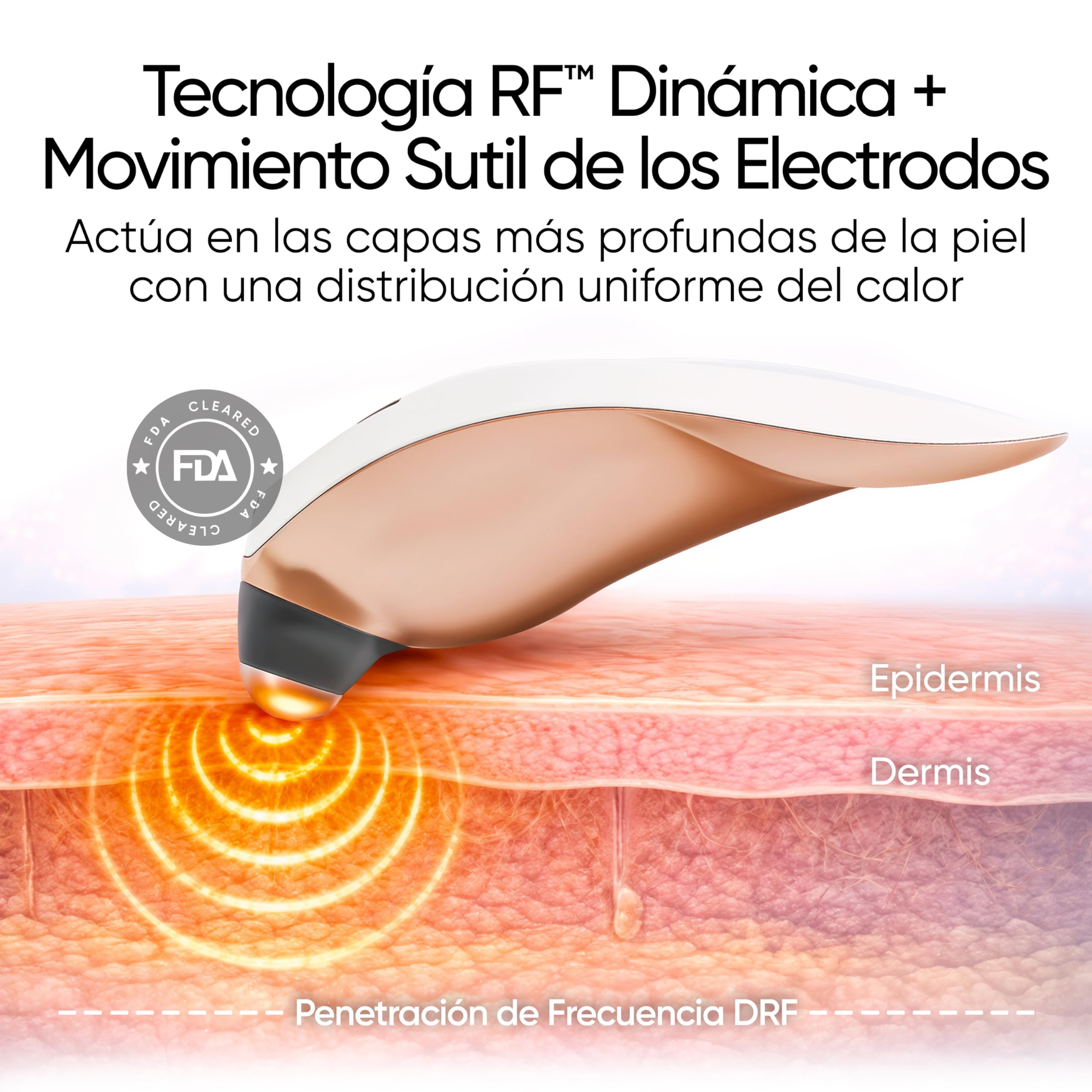 Sensica Sensilift Dispositivo de Radiofrecuencia Facial Antiedad – Aparato Reafirmante Profesional para Lifting Facial y Cuello, Antiarrugas, Tratamiento Antienvejecimiento en Casa