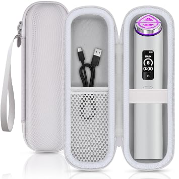 for medicube Booster Pro X2 7-in-1 Beauty Device Hard Travel Case, White