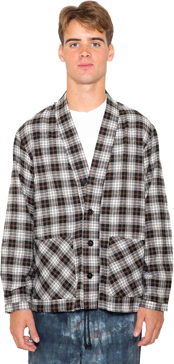 flannel smoking jacket