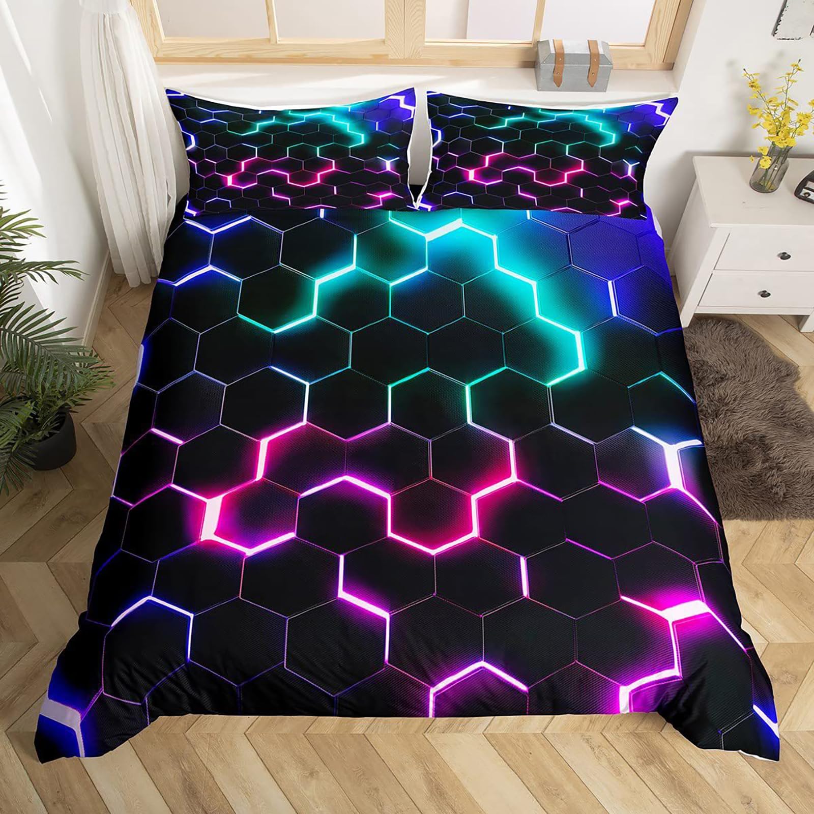 Parure de lit 135 x 200 enfant avec fermeture éclair pour changer le lit facilement
