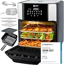 Sponsored You’re seeing this ad based on the product’s relevance to your search query.Learn more about this advertisement Balter Hot Air Fryer, 12 Litre XXL, Mini Oven, Dehydrator, Deep Fryer, 10 Programmes, All-In-1 Air Fryer, Recipe Book, HL-1200