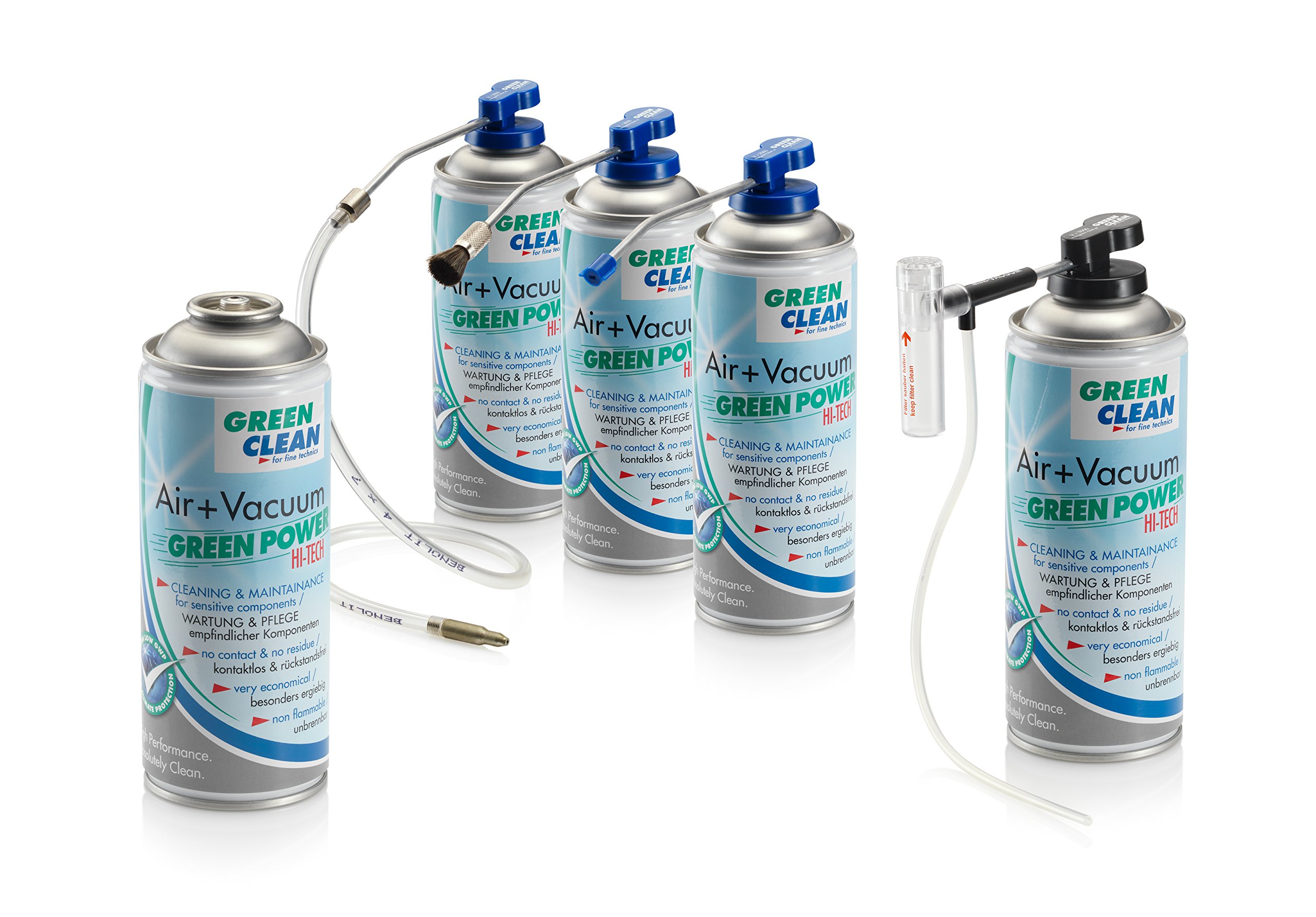 GREEN CLEAN GS-2051 Starter Kit Air und Vacuum Power Hi Tech 400ml Airduster weiß, Weiss