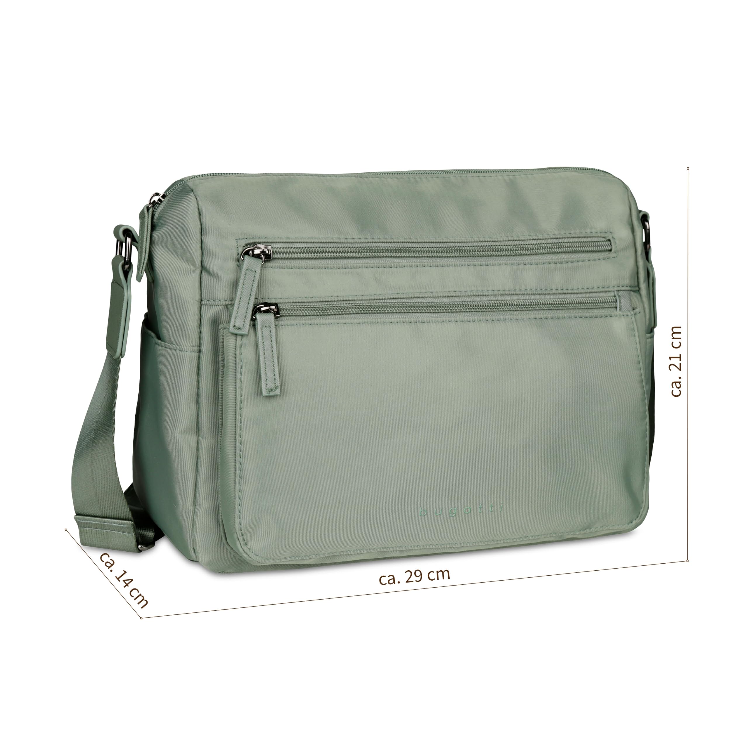 bugatti Mare 1.0 Schultertasche für Damen, leichte Umhängetasche mit verstellbarem Gurt