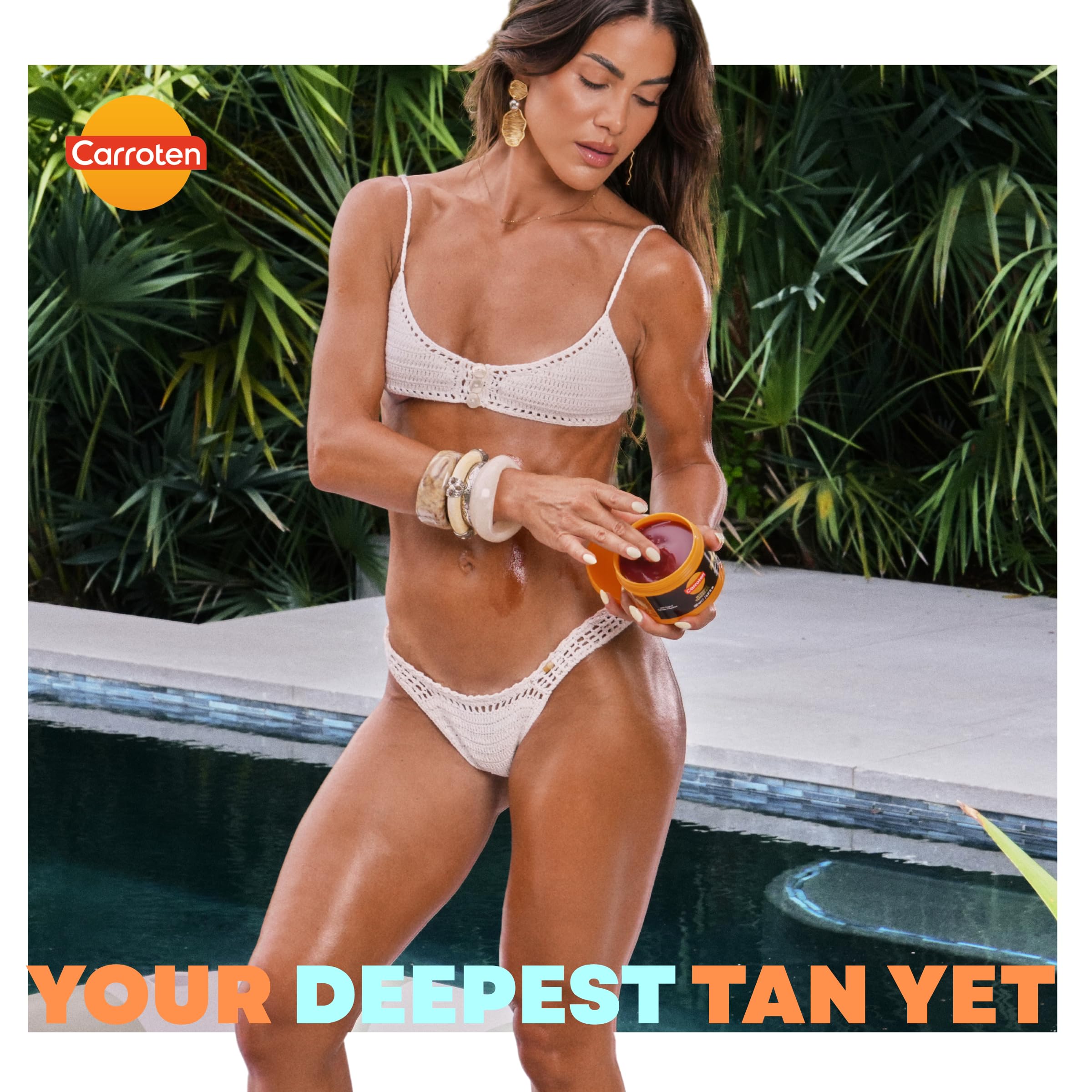 Carroten Gold Tanning Gel 150 ml - Acceleratore di abbronzatura con perle scintillanti - Carotten gel abbronzante per un'abbronzatura veloce