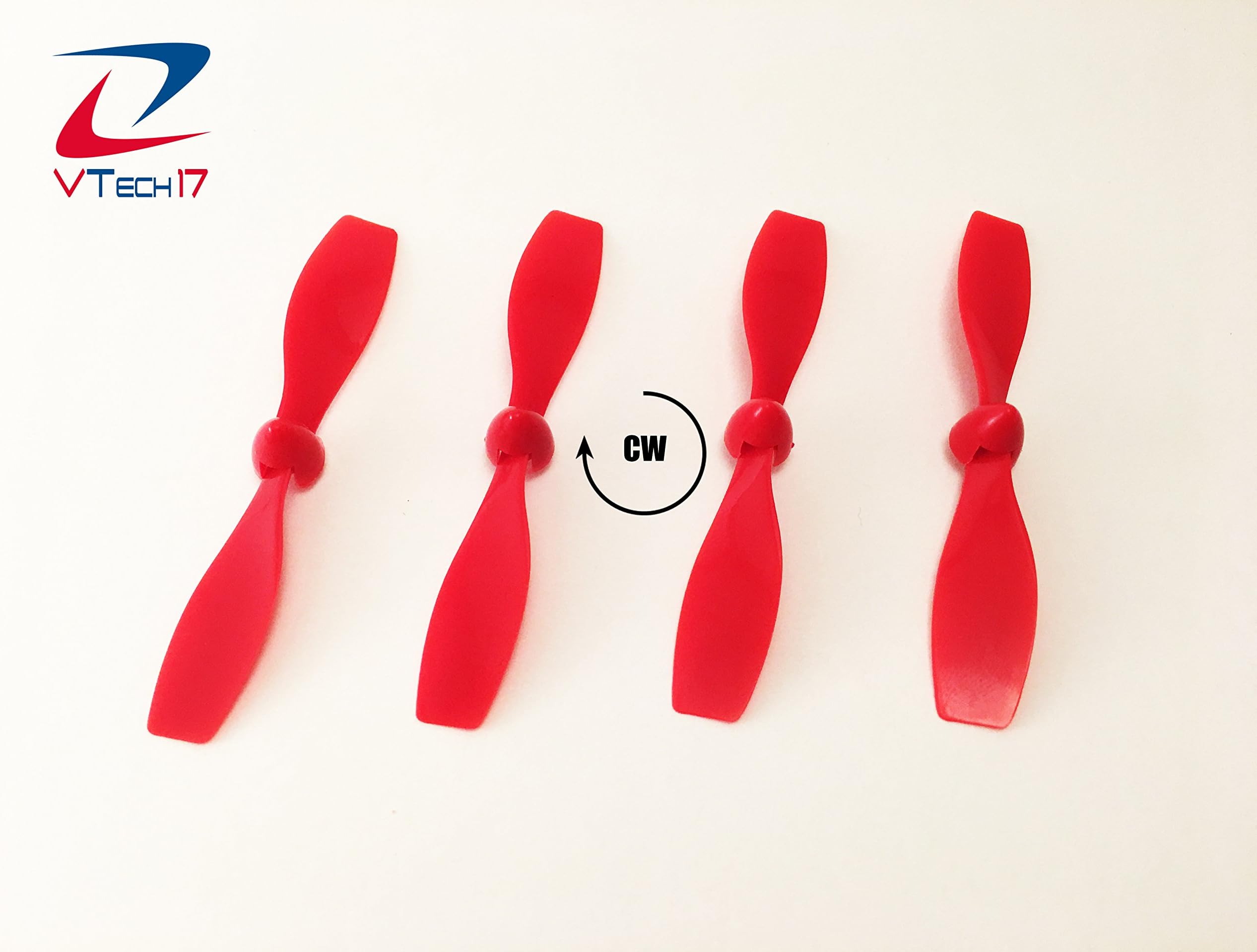 VTech17 3pairs 75mm ABS CW & CCW Durable Propeller with Hole 1mm for 7x16 mm, 7x20mm,8x20mm dc Motor