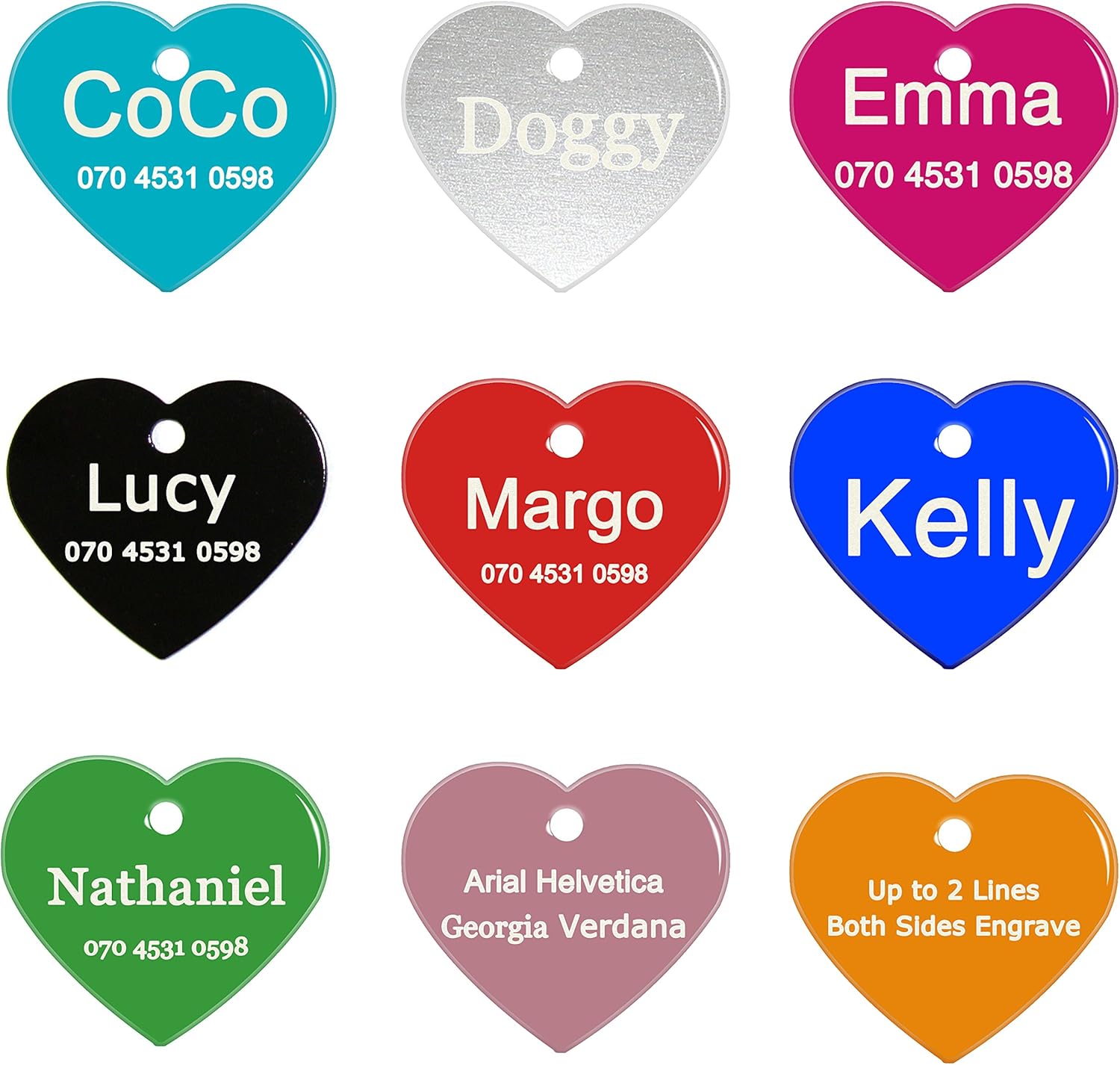 ABIsedrin Pet ID Tag for Dogs/Cats, Engraved Dog Tag for Pets