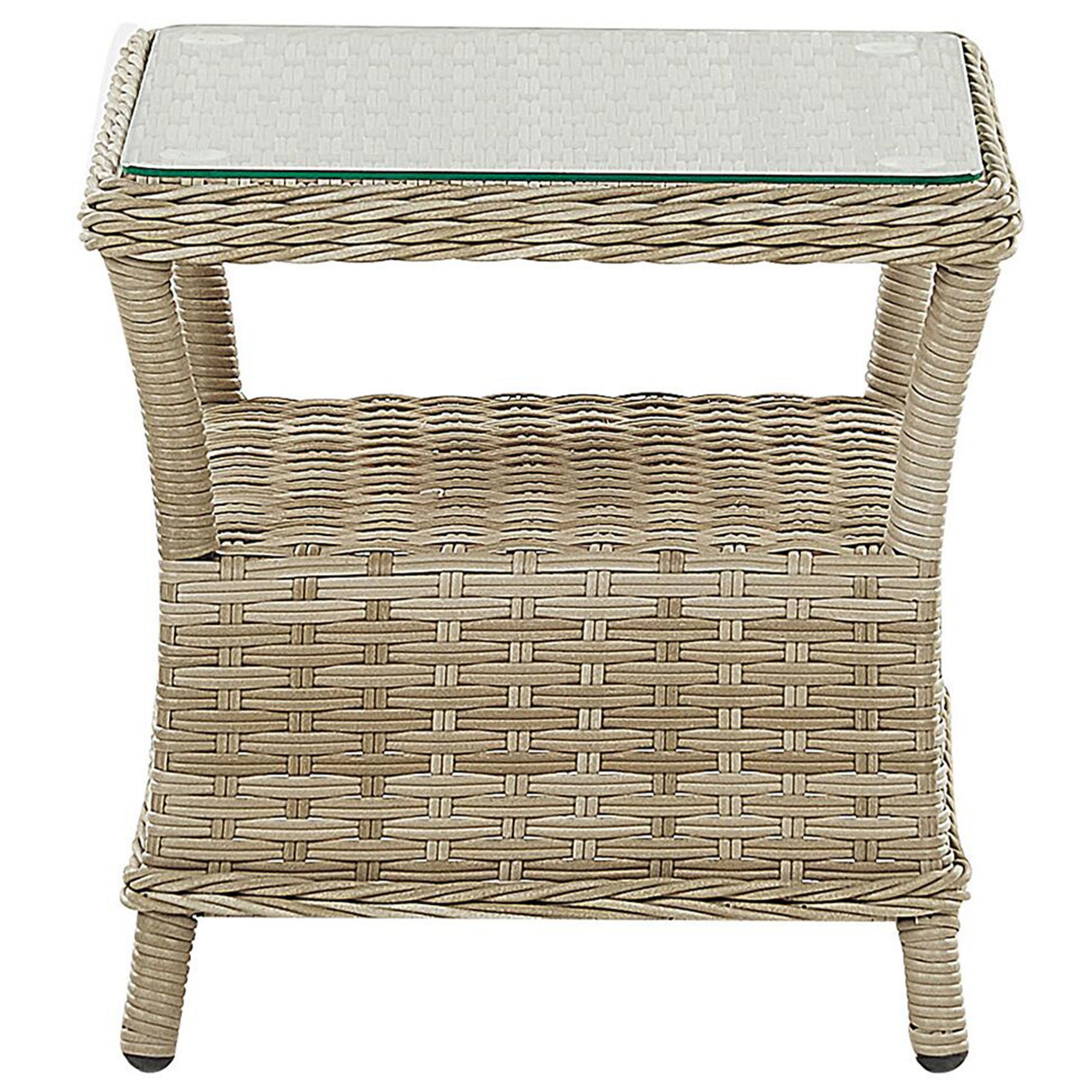 Beliani Lounge Set 5-teilig Rattan natürlich mit Auflagen beige Sessel versellbar Ponza