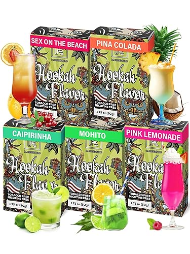 Cocktail Hookah Flavors Set - 5 x 1.76 oz Non