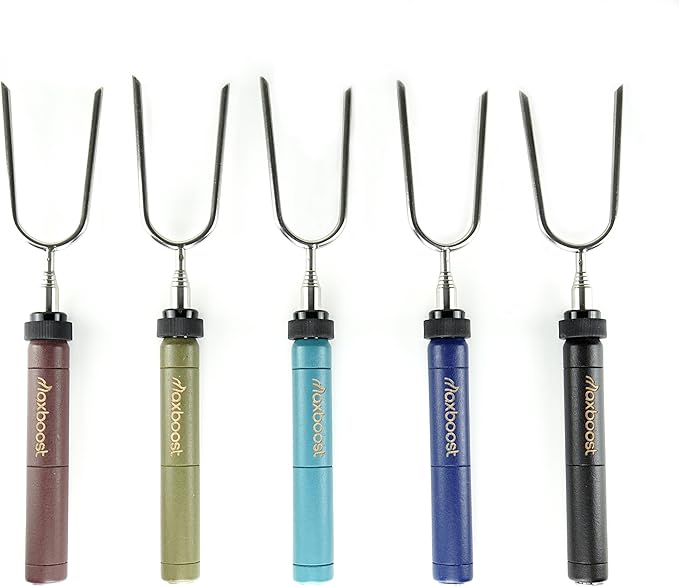 Amazon Maxboost マックスブースト テレスコーピングフォーク 5本セット 専用収納バッグ付き 無期限保証 Tmx08 Sf14jr010 Maxboost マックスブースト Bbqトング