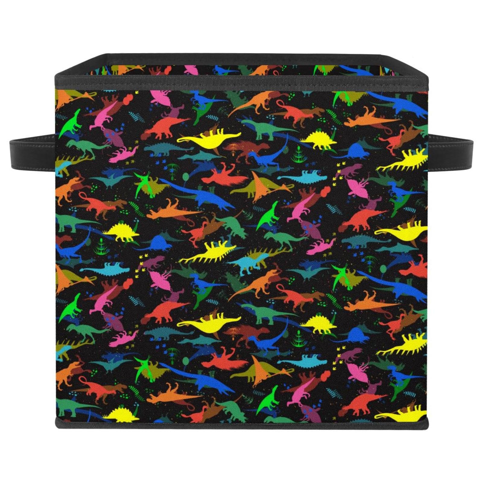 Boîte de rangement pliable dinosaure en tissu pour chambre enfant